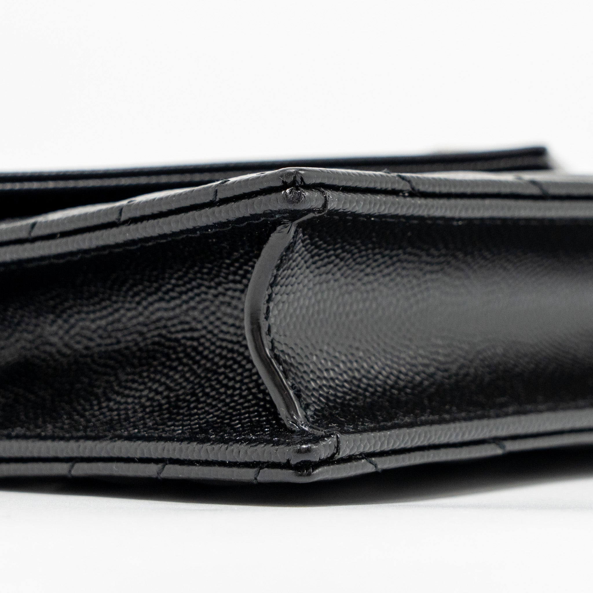 SAINT LAURENT/ YSL ENVELOPE CHAIN WALLET CALFSKIN BLACK SHW