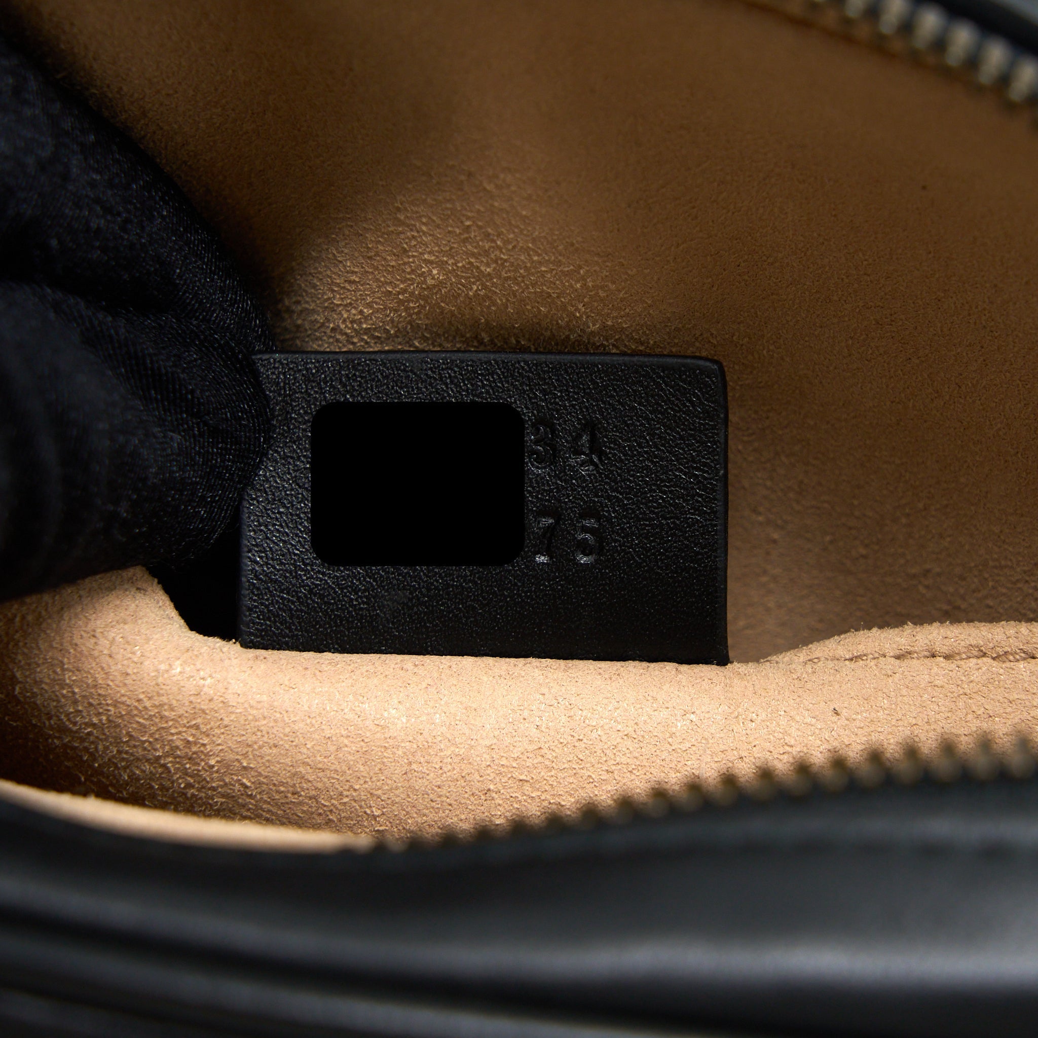 GUCCI SIZE95 MARMONT BELT BAG BLACK GHW