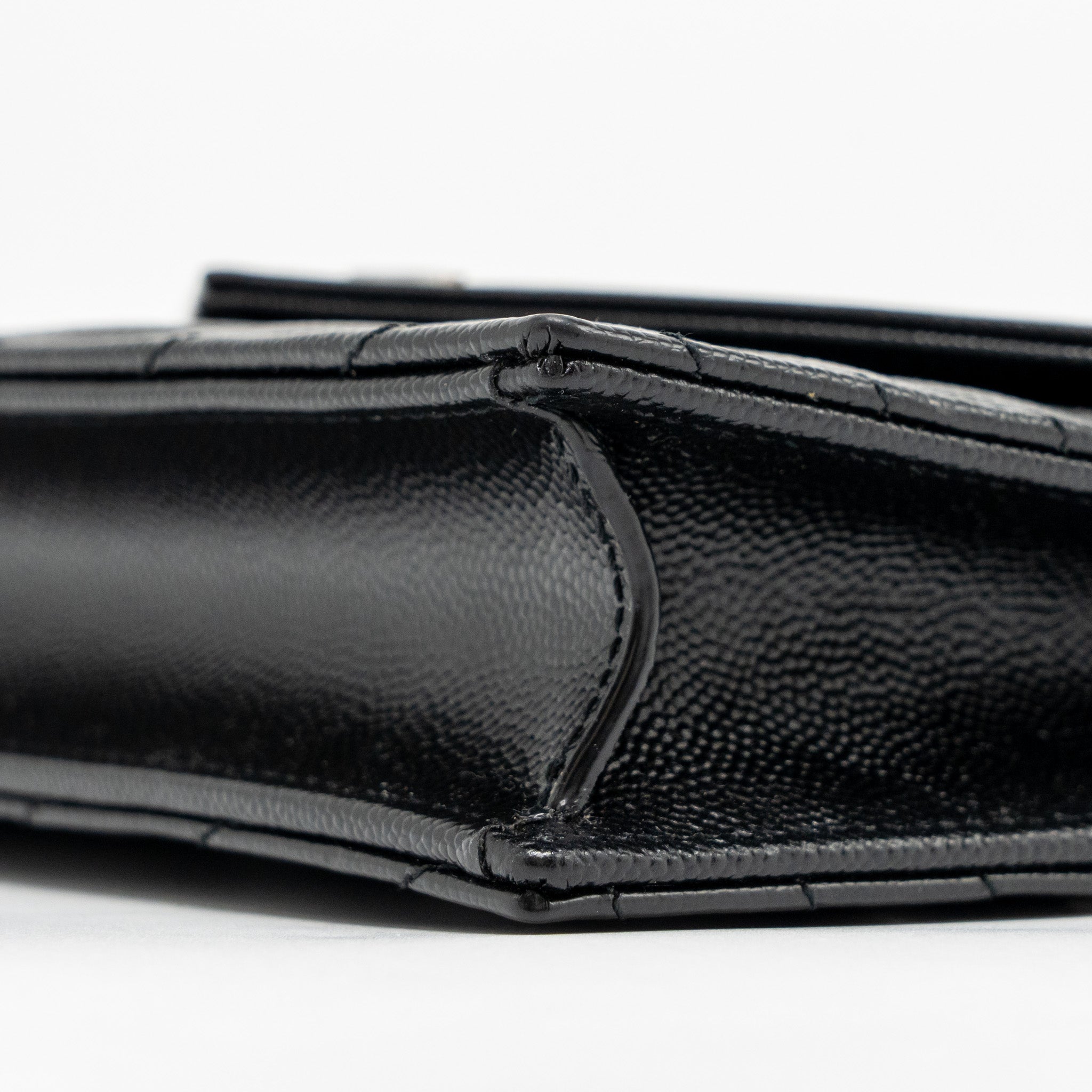 SAINT LAURENT/ YSL ENVELOPE CHAIN WALLET CALFSKIN BLACK SHW