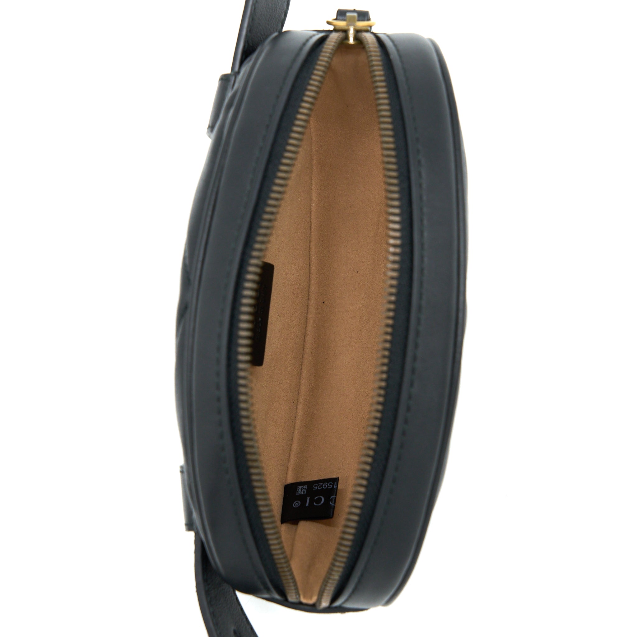 GUCCI SIZE95 MARMONT BELT BAG BLACK GHW