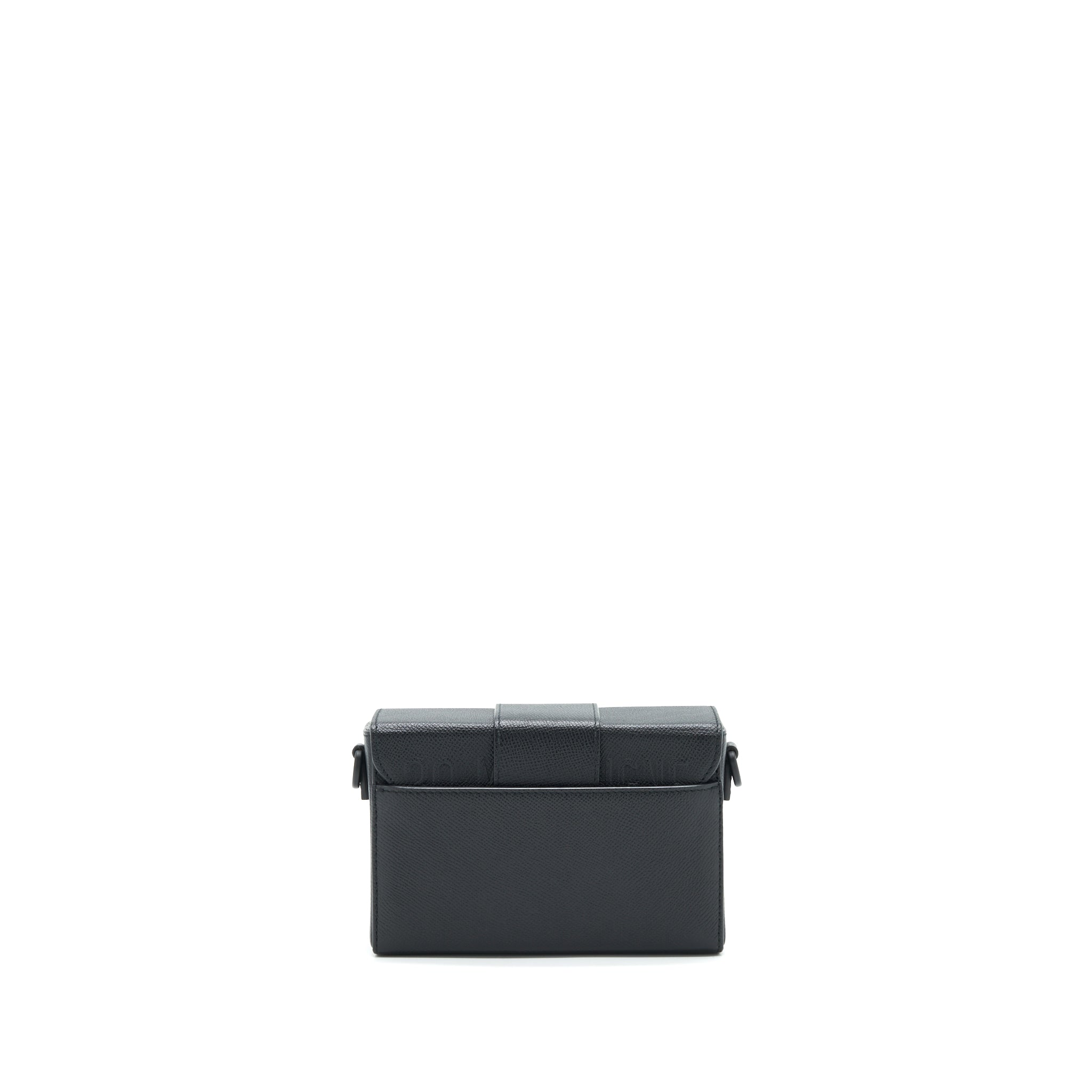 DIOR 30 MONTAIGNE BOX BAG IN GRAINED CALFSKIN SO BLACK