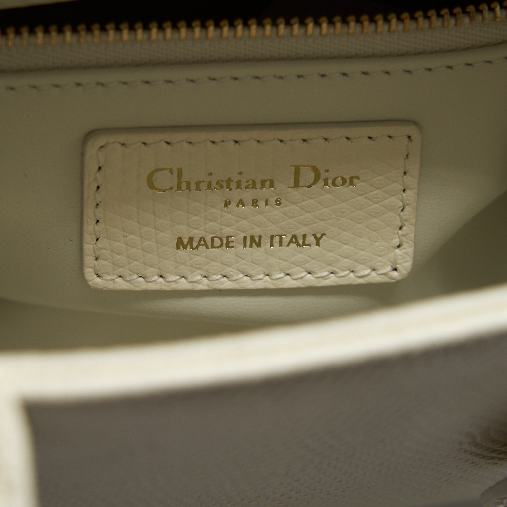 DIOR LIZARD MINI LADY DIOR WHITE  LGHW