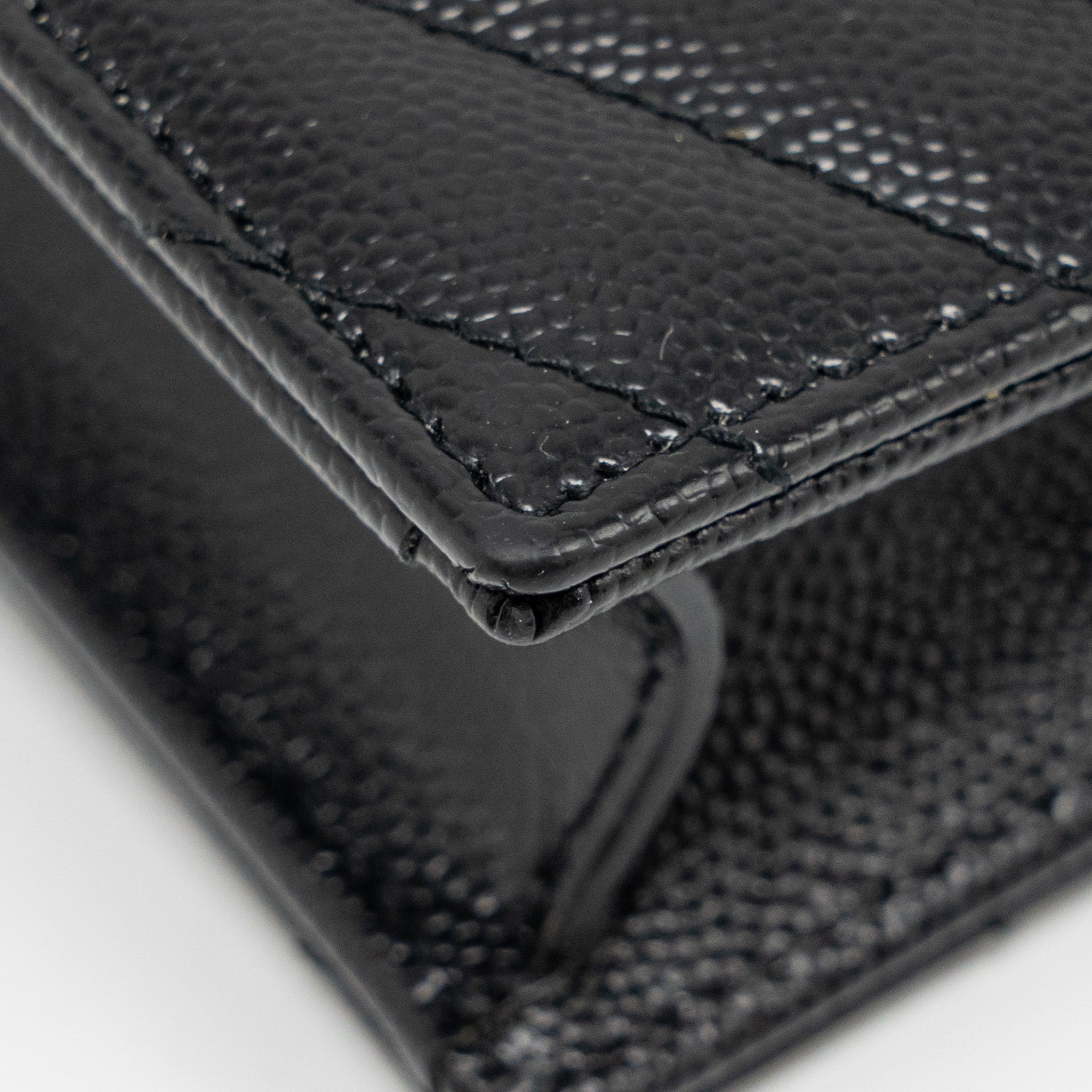 SAINT LAURENT/ YSL ENVELOPE CHAIN WALLET CALFSKIN BLACK SHW