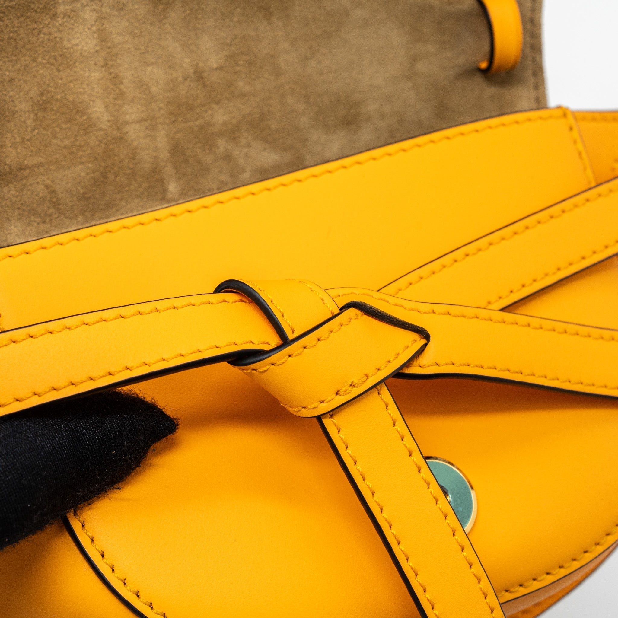 LOEWE MINI GATE DUAL BAG CALFSKIN MANDARIN LGHW