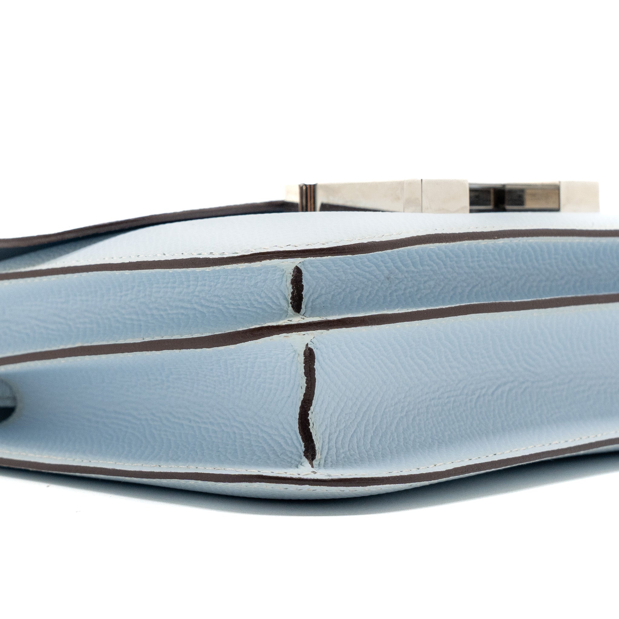 HERMES MINI CONSTANCE EPSOM BLUE BRUME SHW