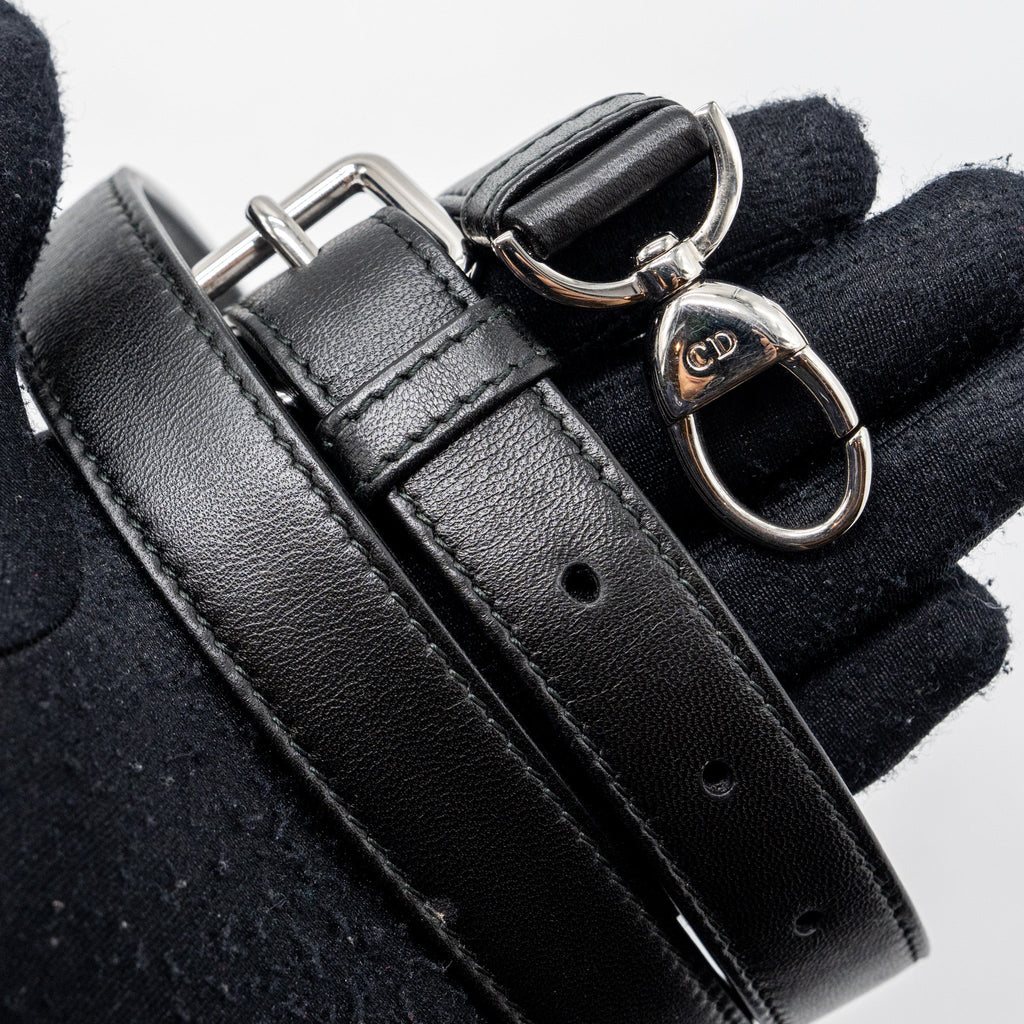 DIOR MEDIUM LADY DIOR LAMBSKIN BLACK SHW
