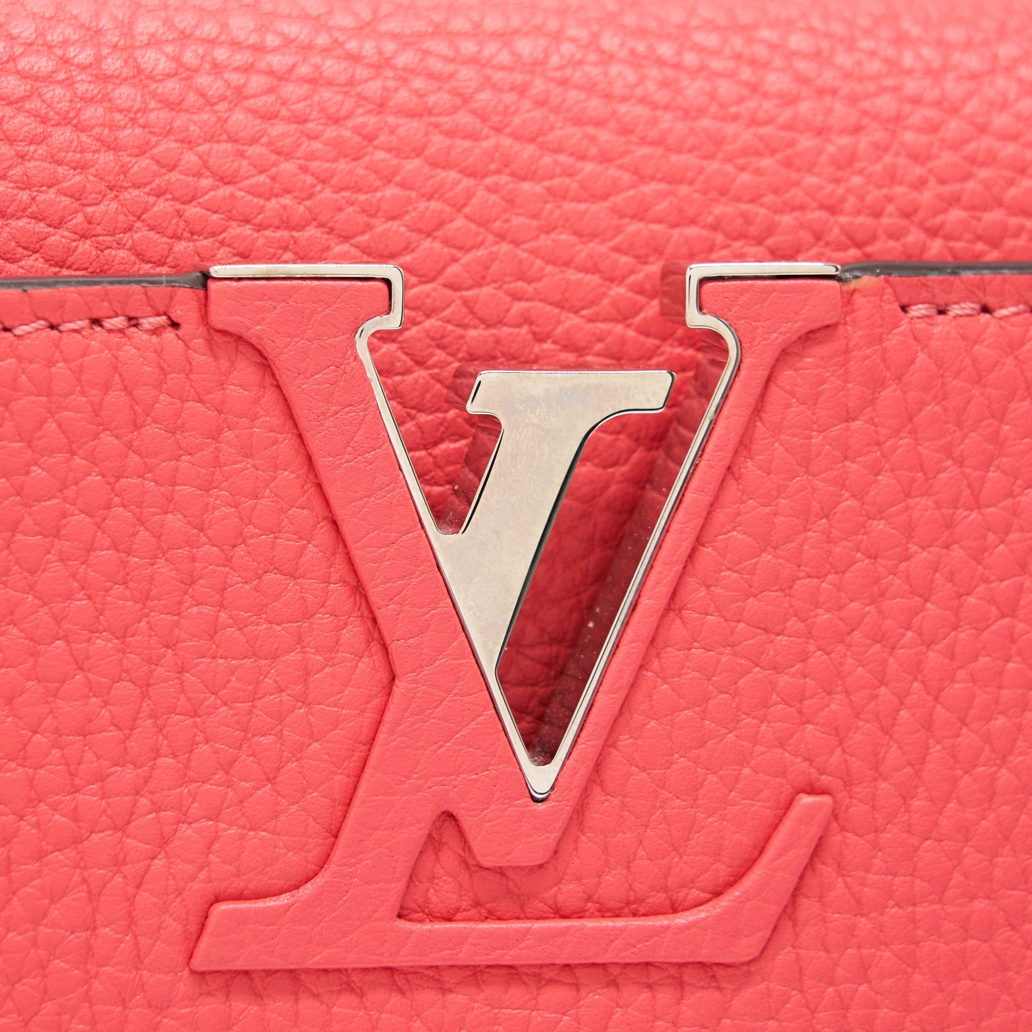 LOUIS VUITTON CAPUCINES MM PINK WITH SHW