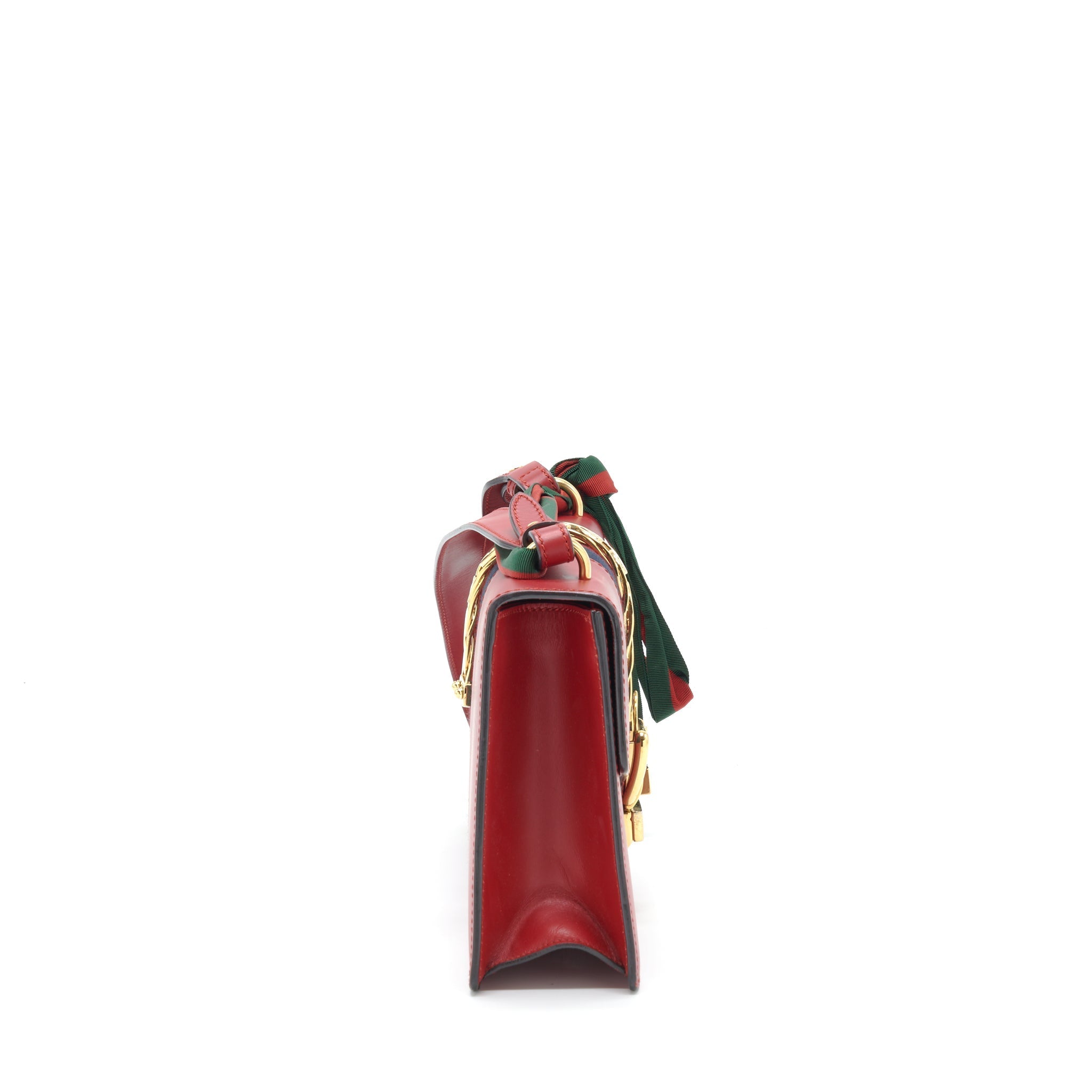 GUCCI SMALL SYLVIE SHOULDER BAG RED GHW