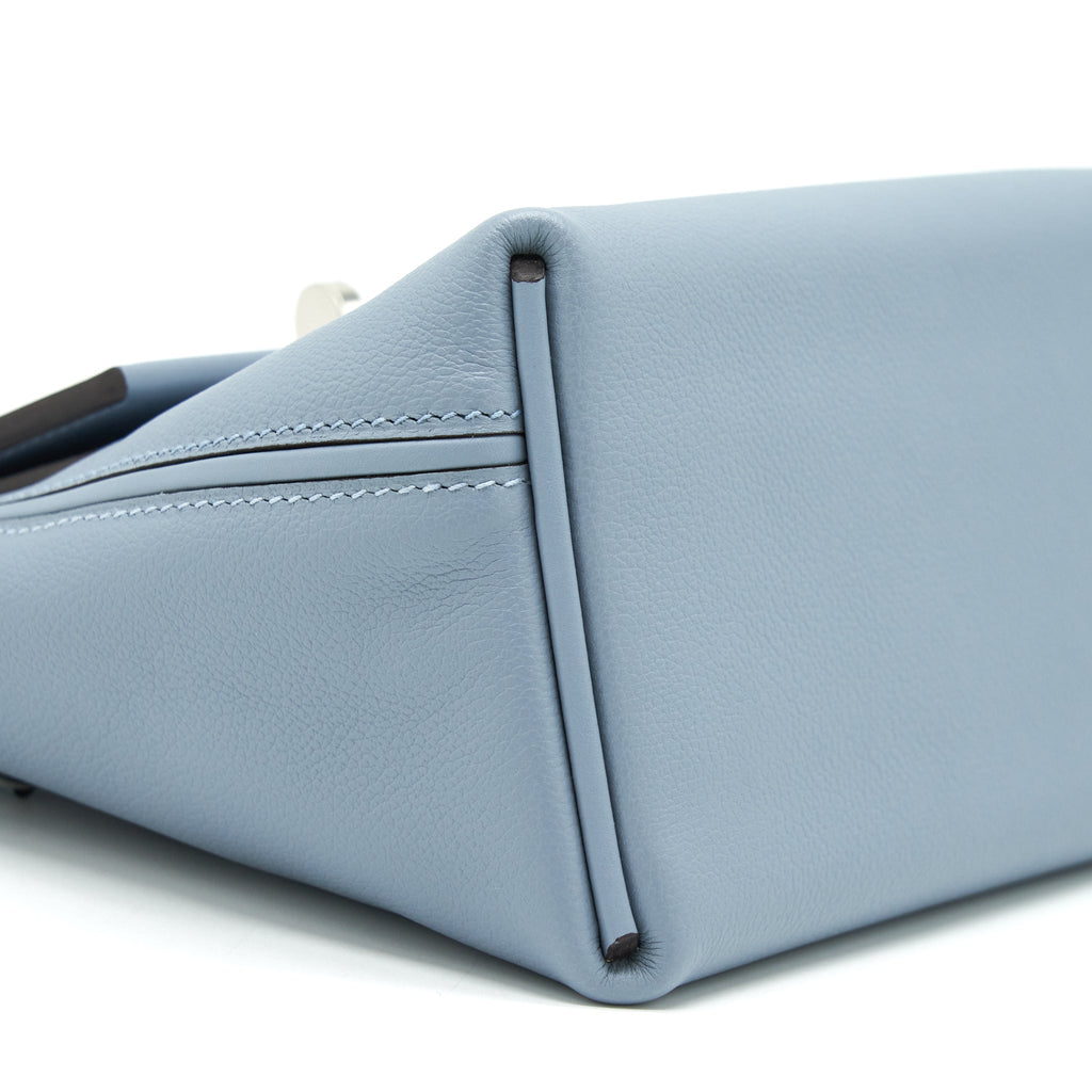 HERMES MINI 24/24 2424-21 BAG SWIFT/ EVERCOLOR BLUE LINE SHW