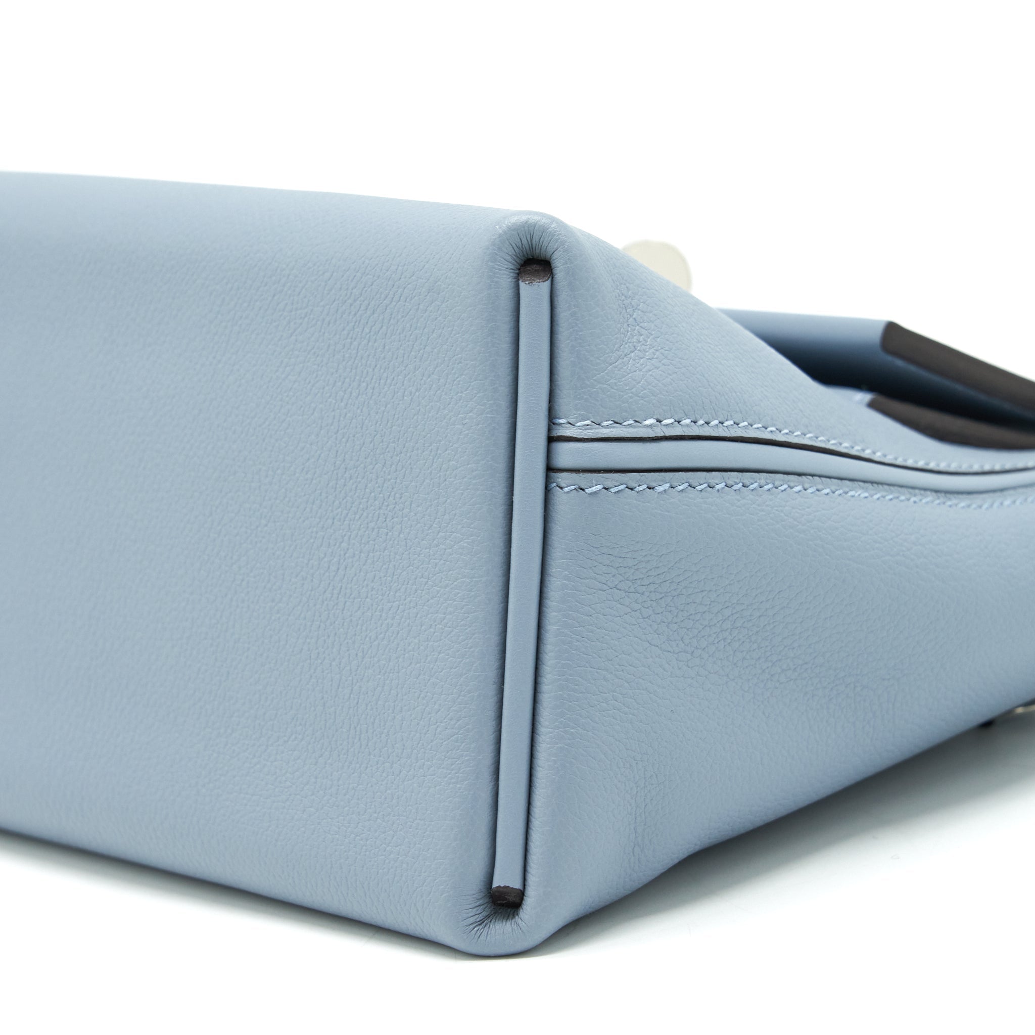 HERMES MINI 24/24 2424-21 BAG SWIFT/ EVERCOLOR BLUE LINE SHW