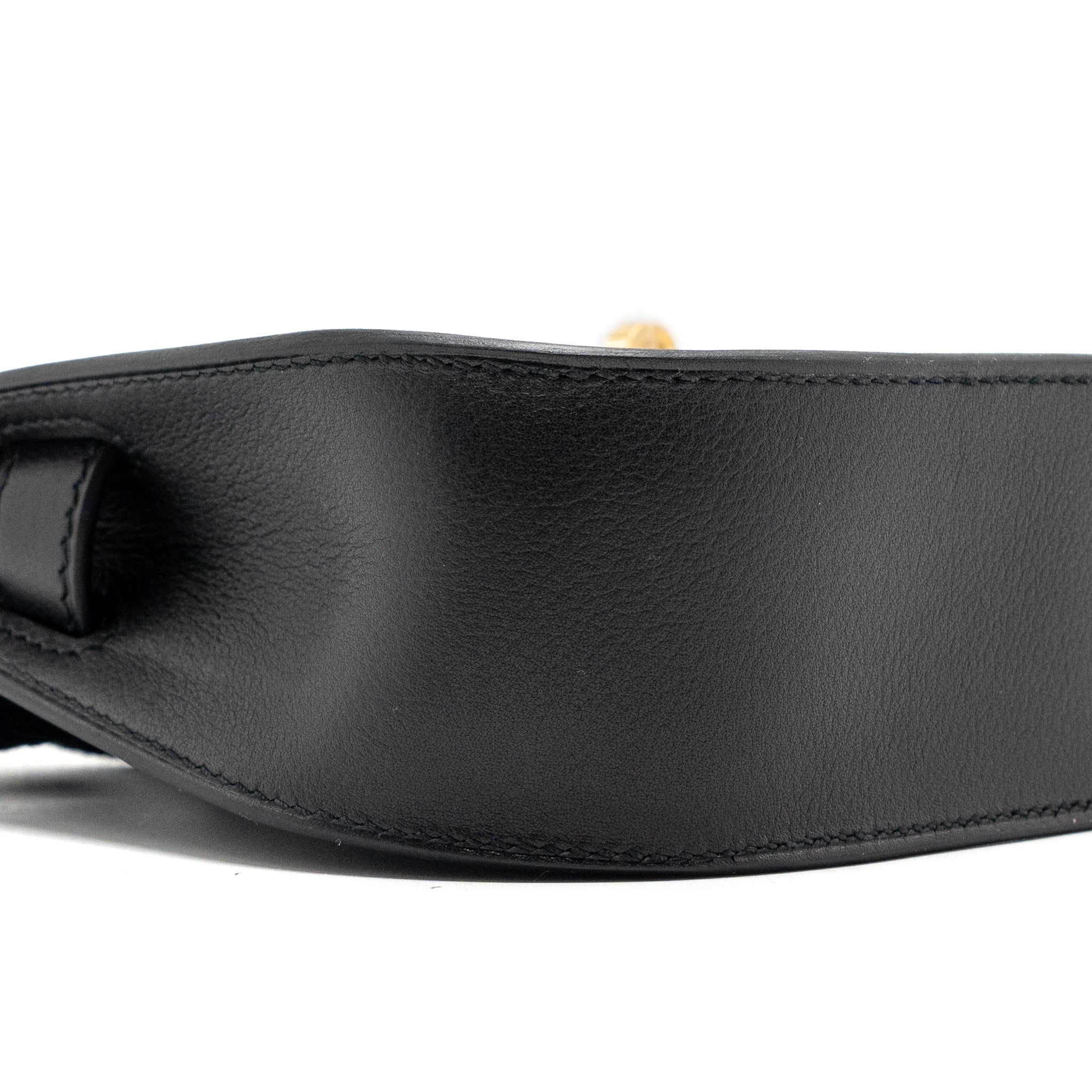 HERMES MINI JYPSIERE EVERGRAIN BLACK GHW