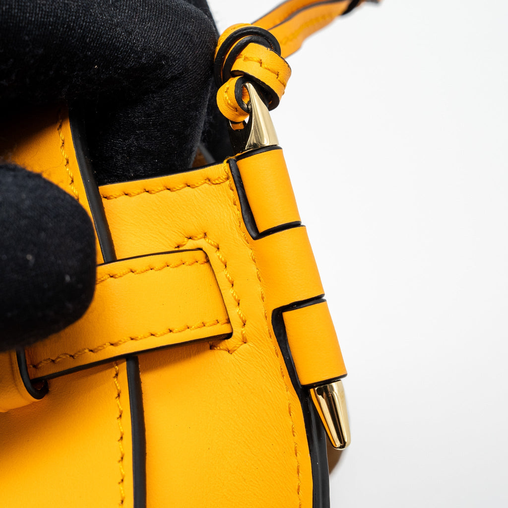 LOEWE MINI GATE DUAL BAG CALFSKIN MANDARIN LGHW