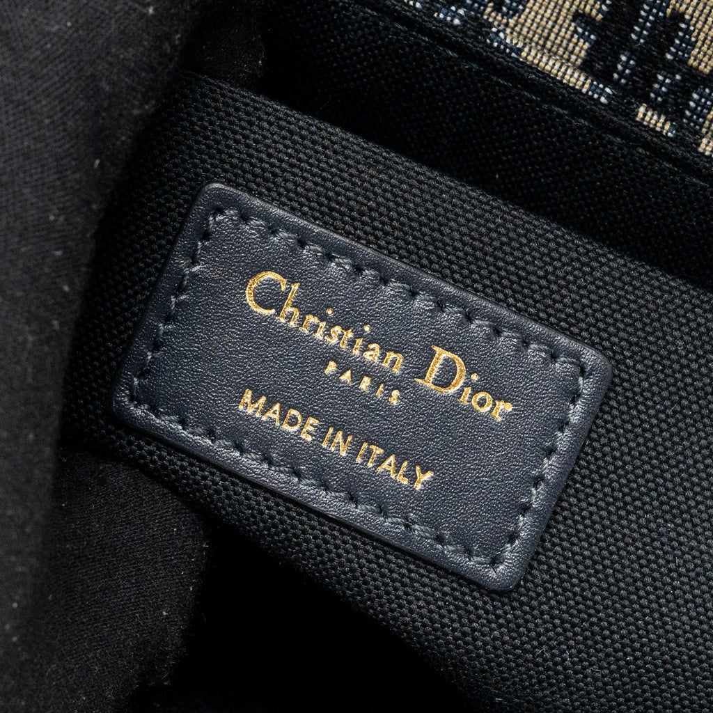 DIOR 30 MONTAIGNE BOX BLUE OBLIQUE JACQUARD GHW