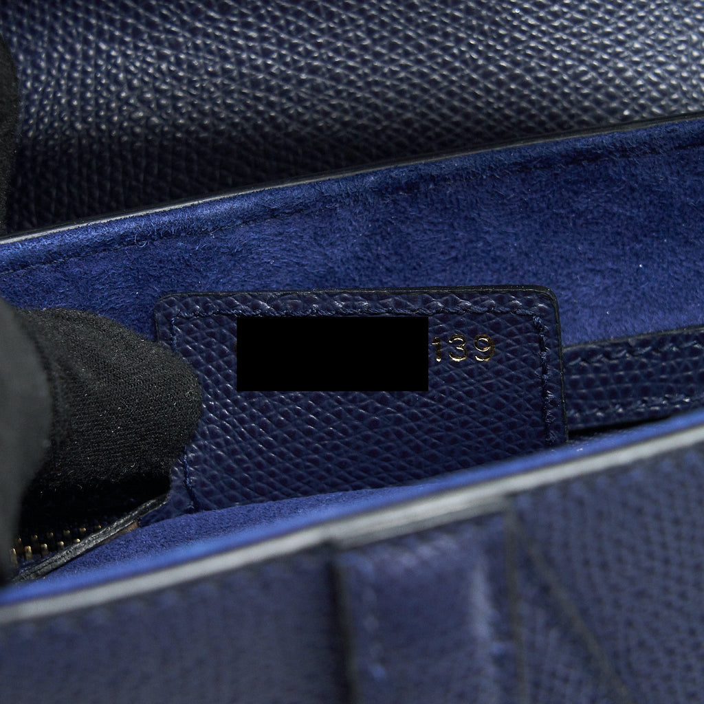 CHRISTIAN DIOR MEDIUM SADDLE BAG INDIGO BLUE