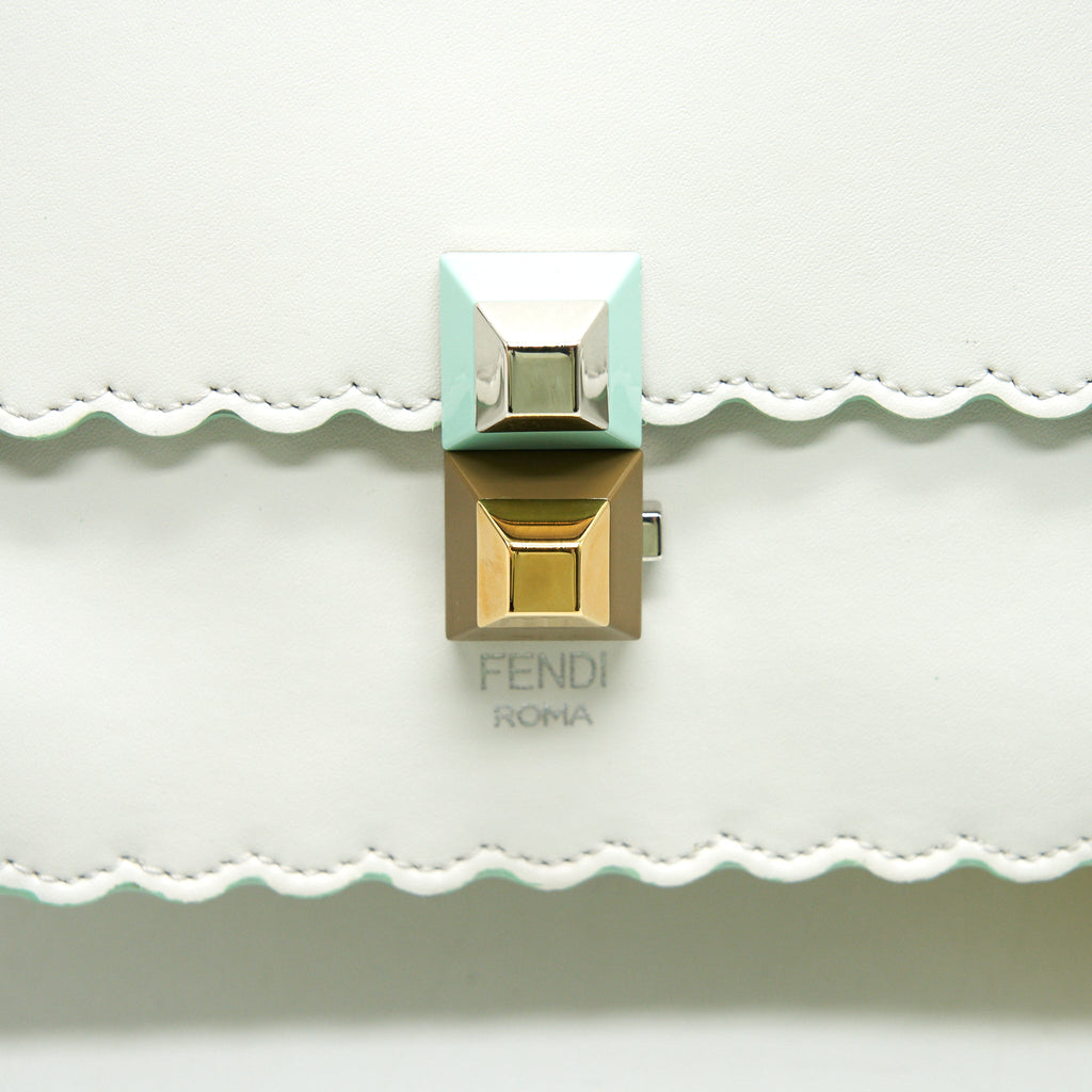 FENDI RUNWAY SMALL KAN I WITH STRAPS AND BAG CHARM