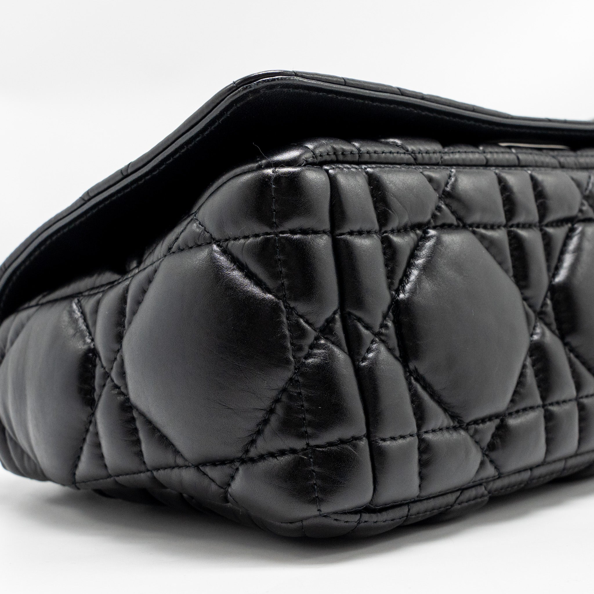 DIOR MEDIUM DIOR CARO BAG CALFSKIN SO BLACK