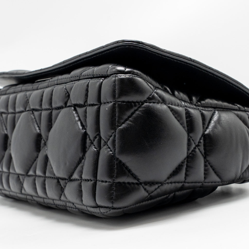 DIOR MEDIUM DIOR CARO BAG CALFSKIN SO BLACK