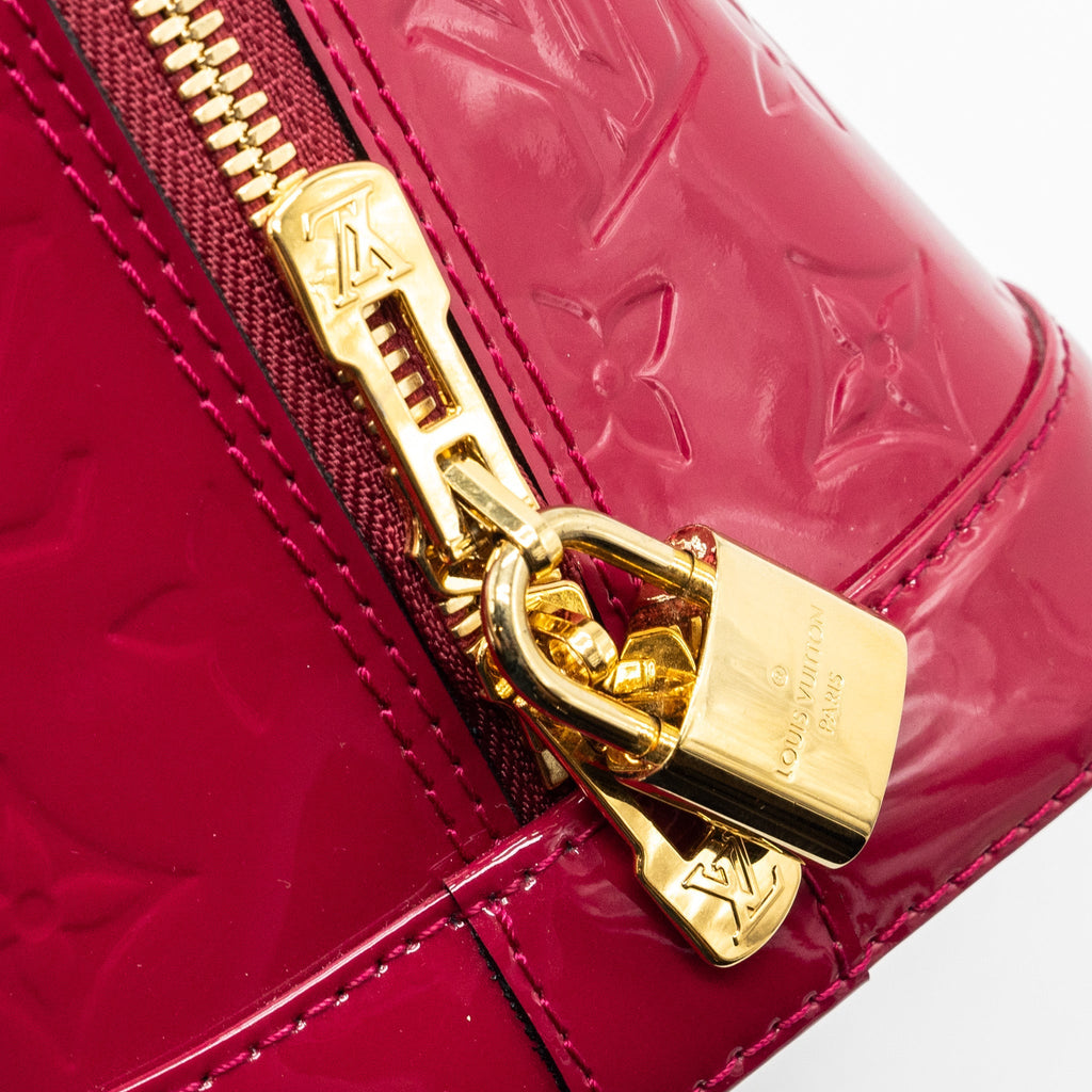 LOUIS VUITTON ALMA PM PATENT LEATHER INDIAN ROSE GHW