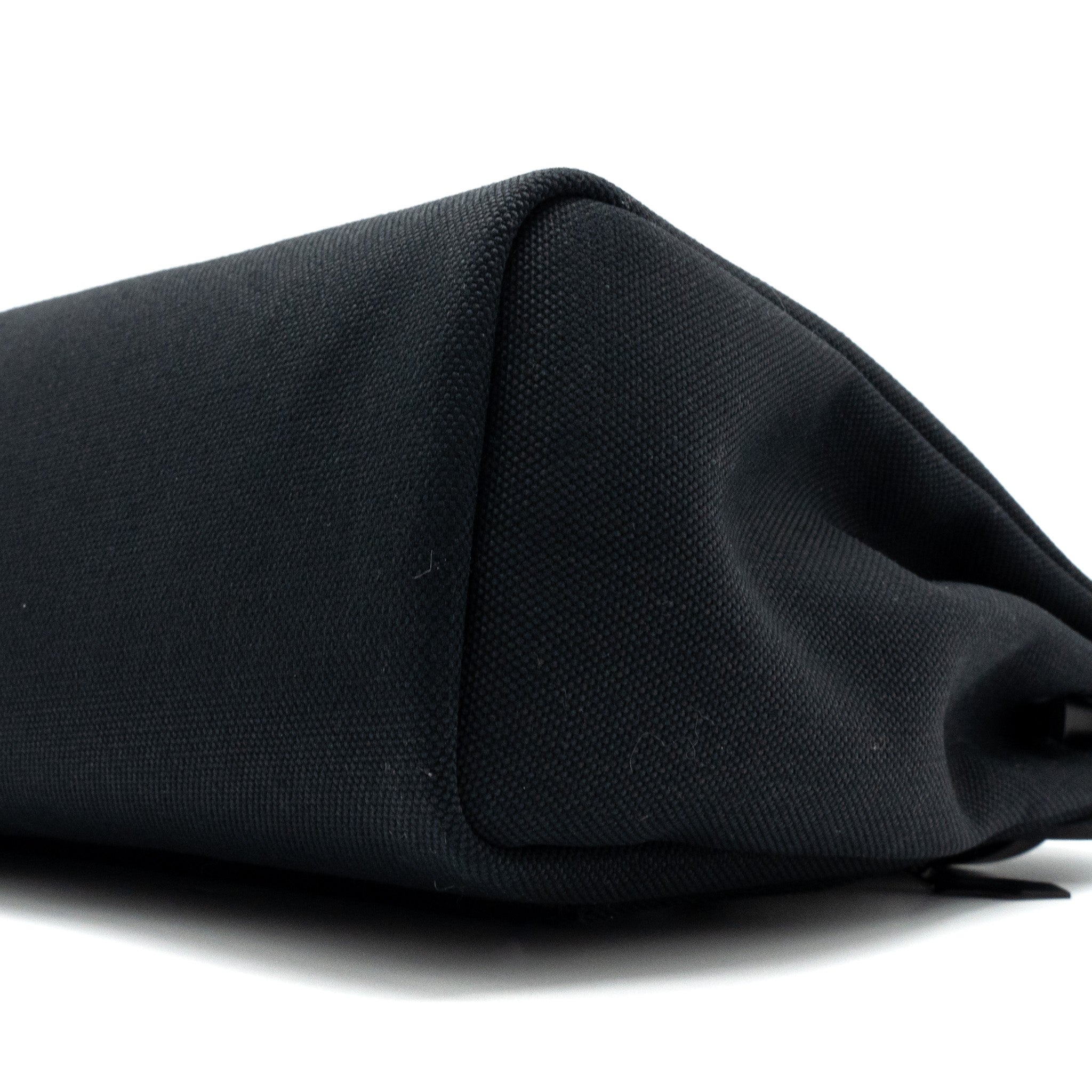 HERMES HERBAG ZIP 31 BAG RETOURNE TOILE MILITARIES CANVAS/HUNTER BLACK SHW