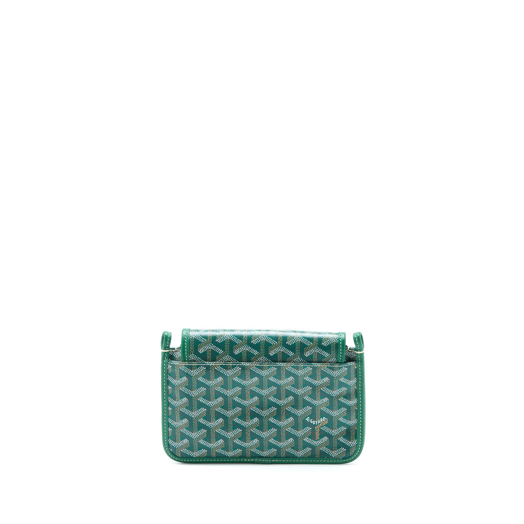 GOYARD PORTEFEUILLE POCHETTE PLUMET GOYARDINE CANVAS VERT SHW