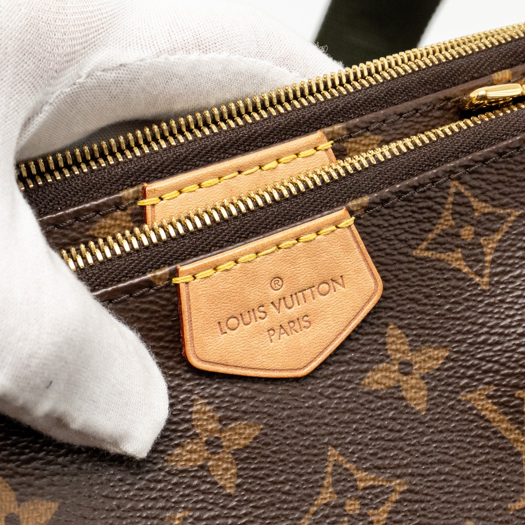 LOUIS VUITTON MULTI POCHETTE ACCESSORIES KHAKI STRAP MONOGRAM CANVAS GHW