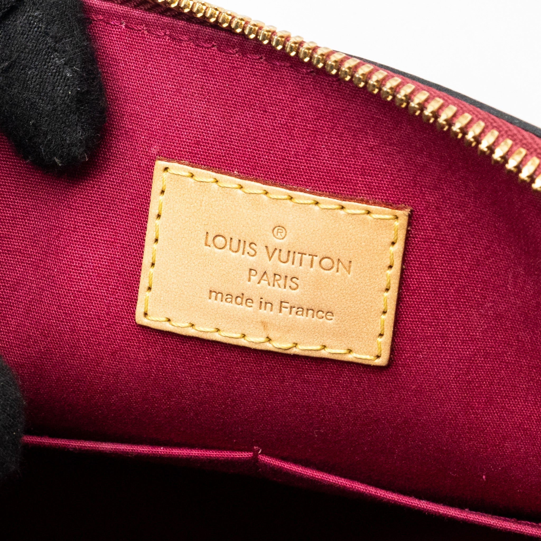 LOUIS VUITTON ALMA PM PATENT LEATHER INDIAN ROSE GHW