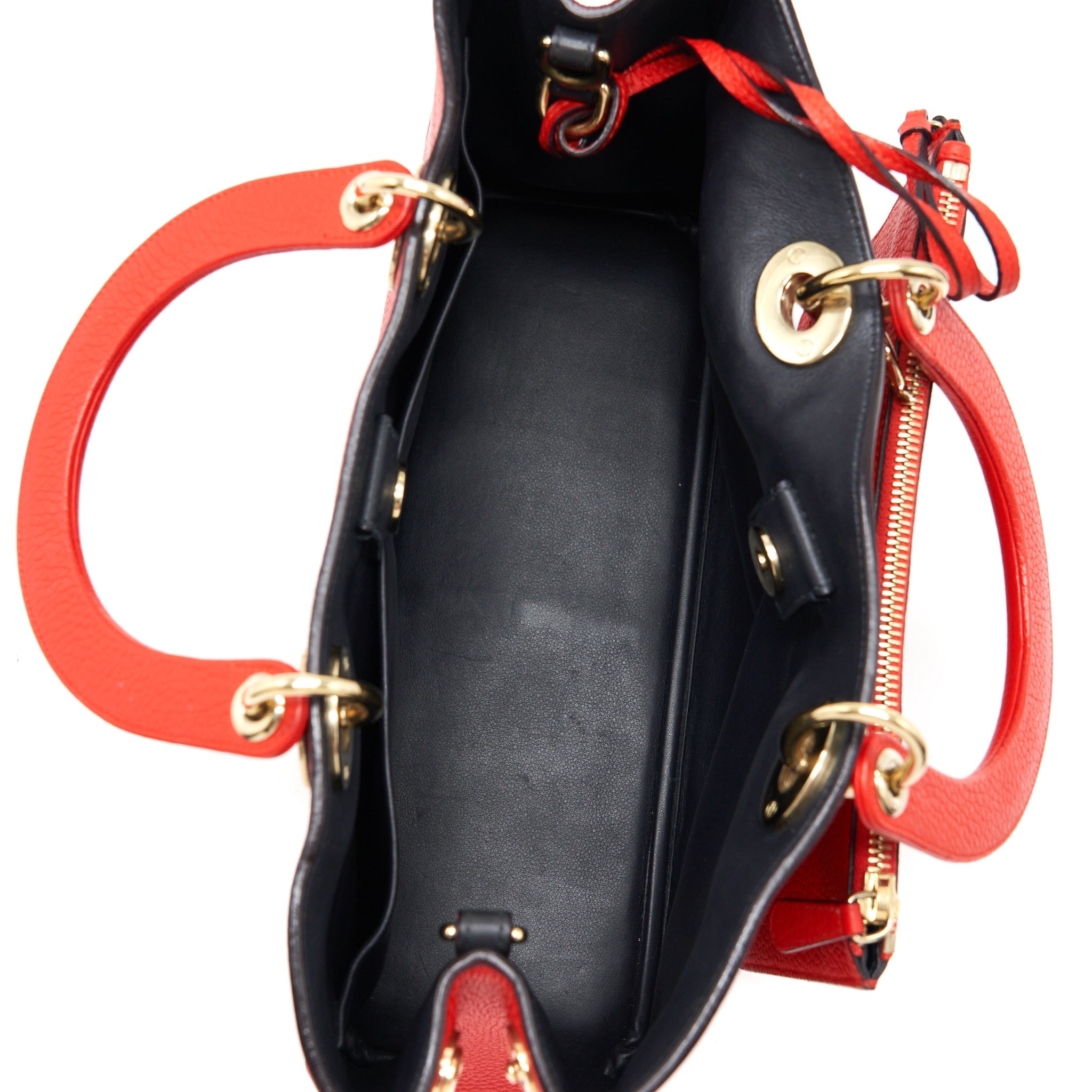 DIOR DIORISSIMO TOTE BAG RED LGHW