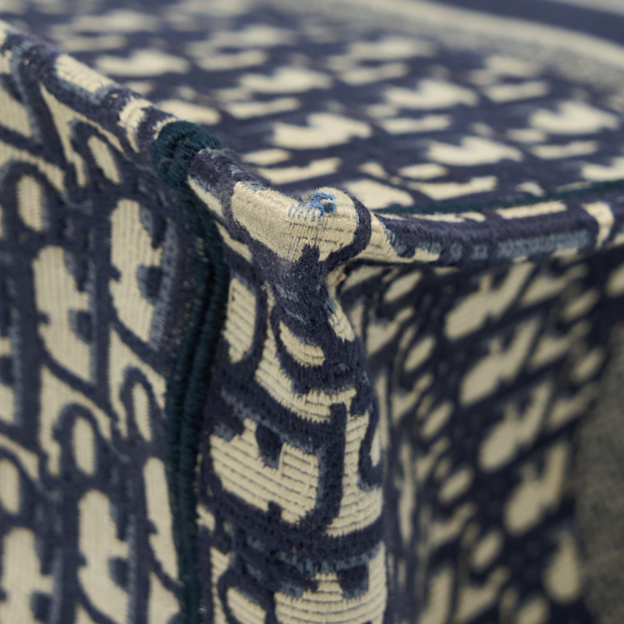 DIOR LARGE BOOK TOTE BLUE BLUE OBLIQUE JACQUARD