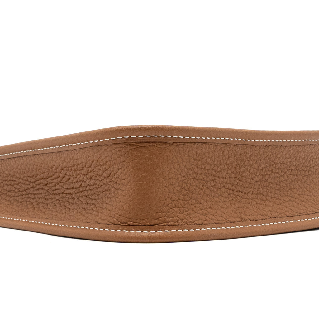 HERMES MINI EVELYNE CLEMENCE GOLD/BLANC SHW