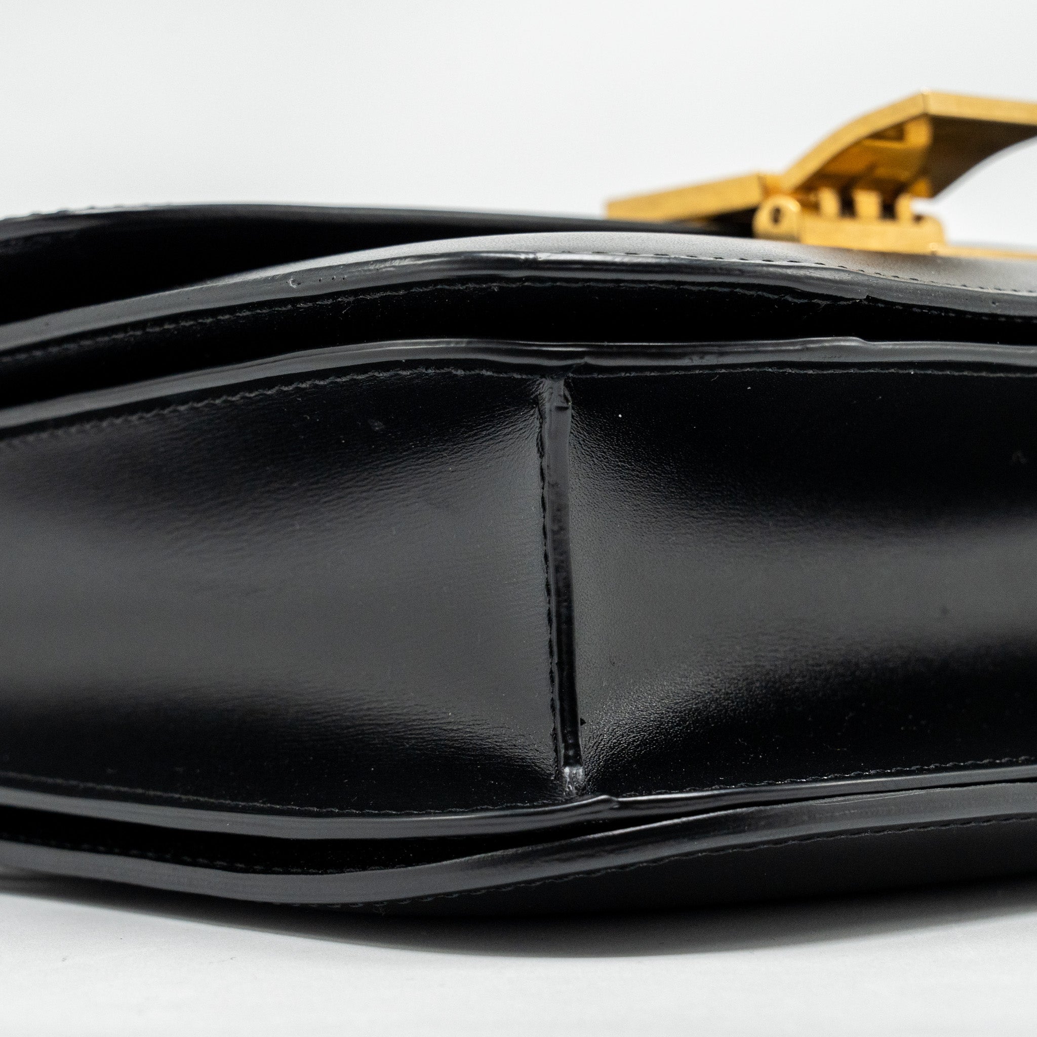 CELINE MEDIUM CLASSIC BOX BAG CALFSKIN BLACK GHW