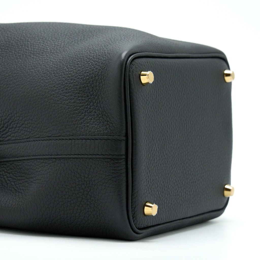 HERMES PICOTIN 18 LOCK BAG CLEMENCE BLACK GHW
