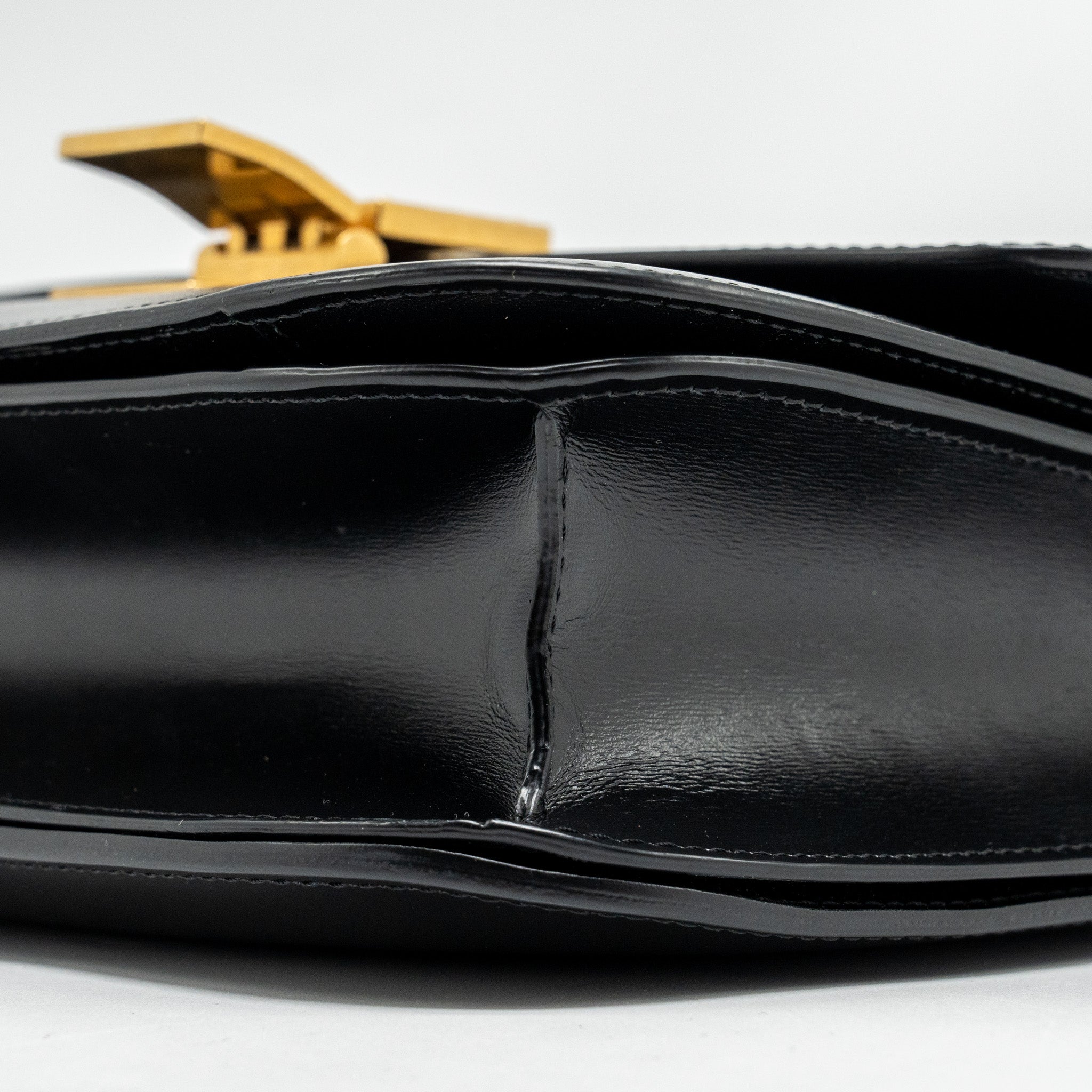 CELINE MEDIUM CLASSIC BOX BAG CALFSKIN BLACK GHW
