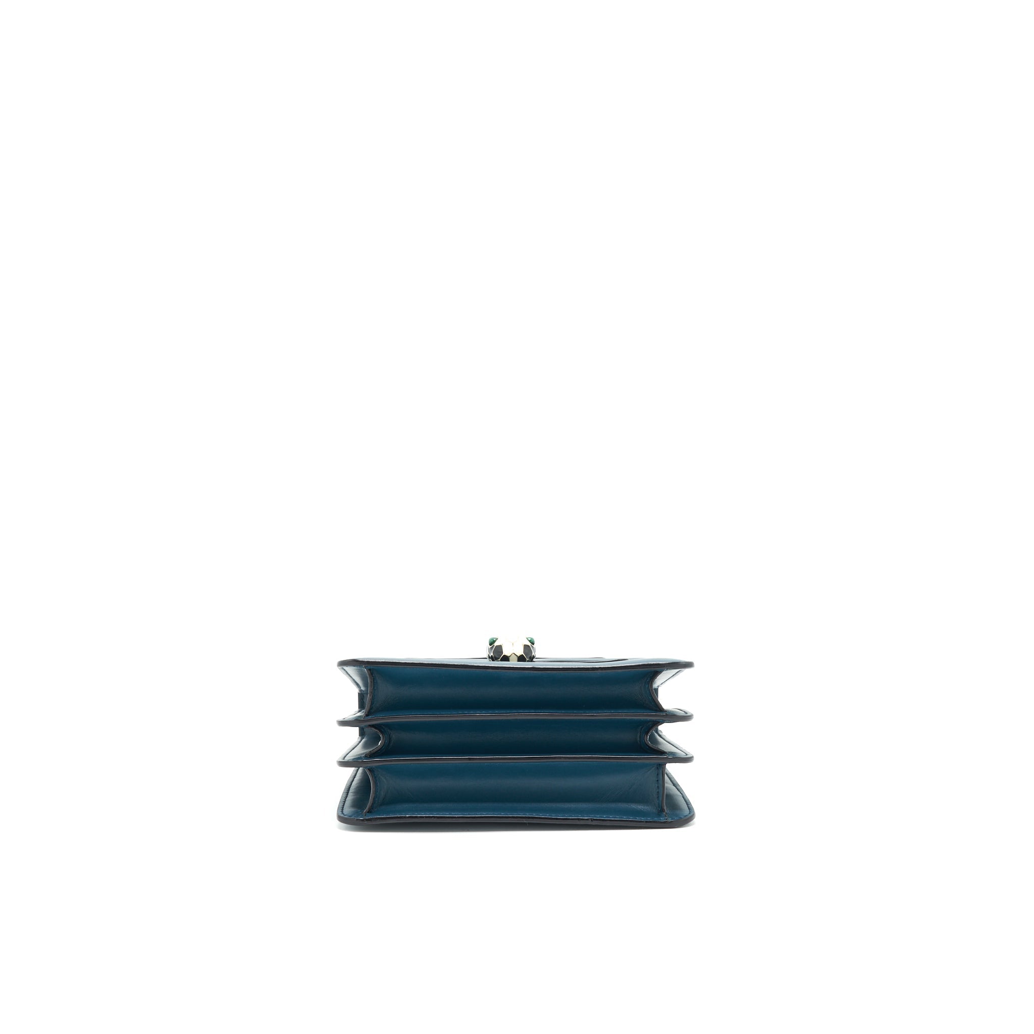 BVLGARI SERPENTI FOREVER TOP HANDLE BAG DARK GREEN