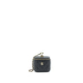 CHANEL SMALL VANITY CLUTCH WITH CHAIN WITH CC PEARL CAVIAR BLACK LGHW