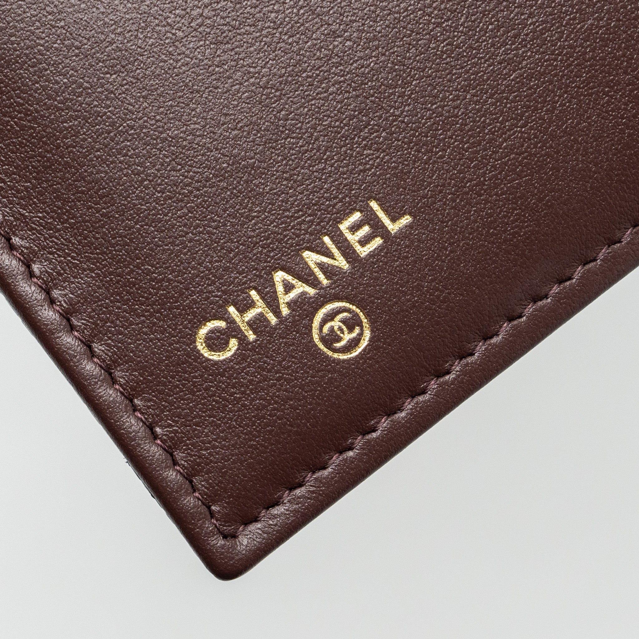 CHANEL QUILTED MEDIUM FLAP COMPACT WALLET CAVIAR BLACK GHW (MICROCHIP)