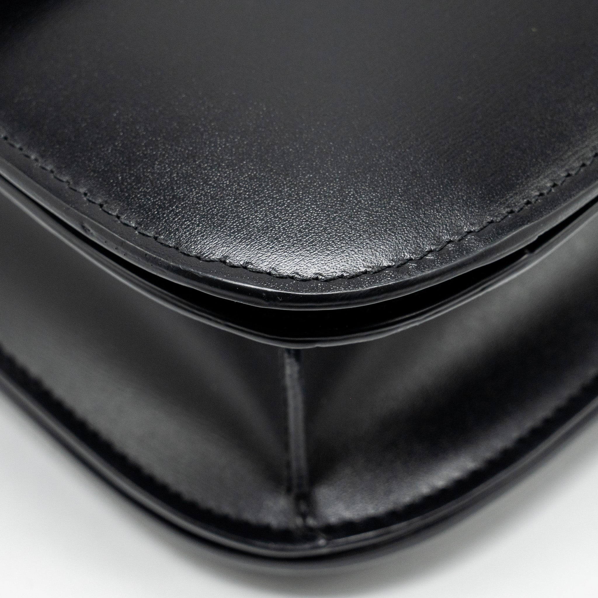 CELINE MEDIUM CLASSIC BOX BAG CALFSKIN BLACK GHW