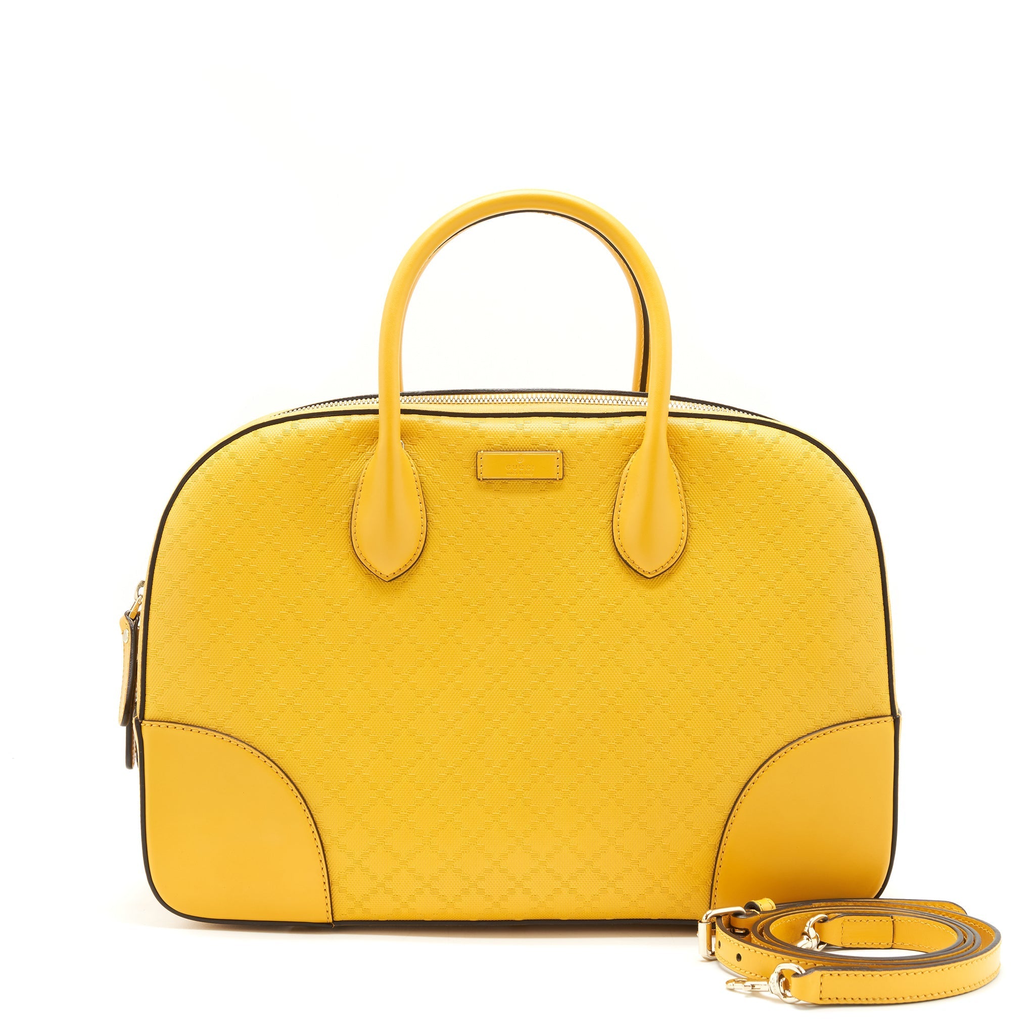 GUCCI LARGE BOWLING BAG YELLOW