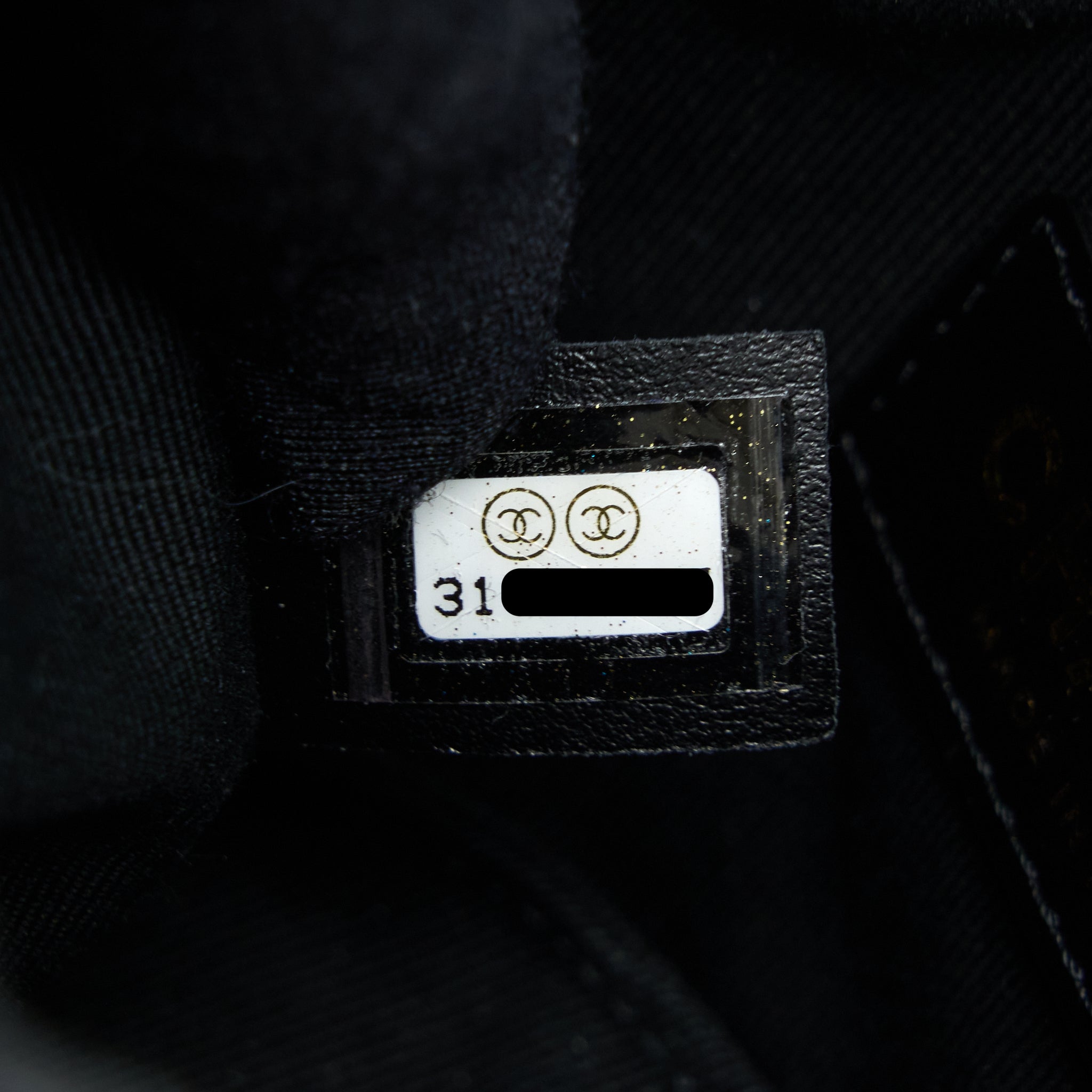 CHANEL MINI PEARLY BUCKET BAG WITH CHAIN LAMBSKIN BLACK LGHW