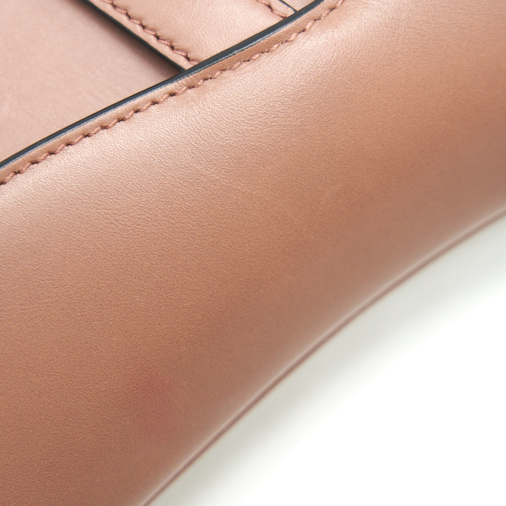 DIOR SMALL SADDLE BAG ROSE TAUPE GHW