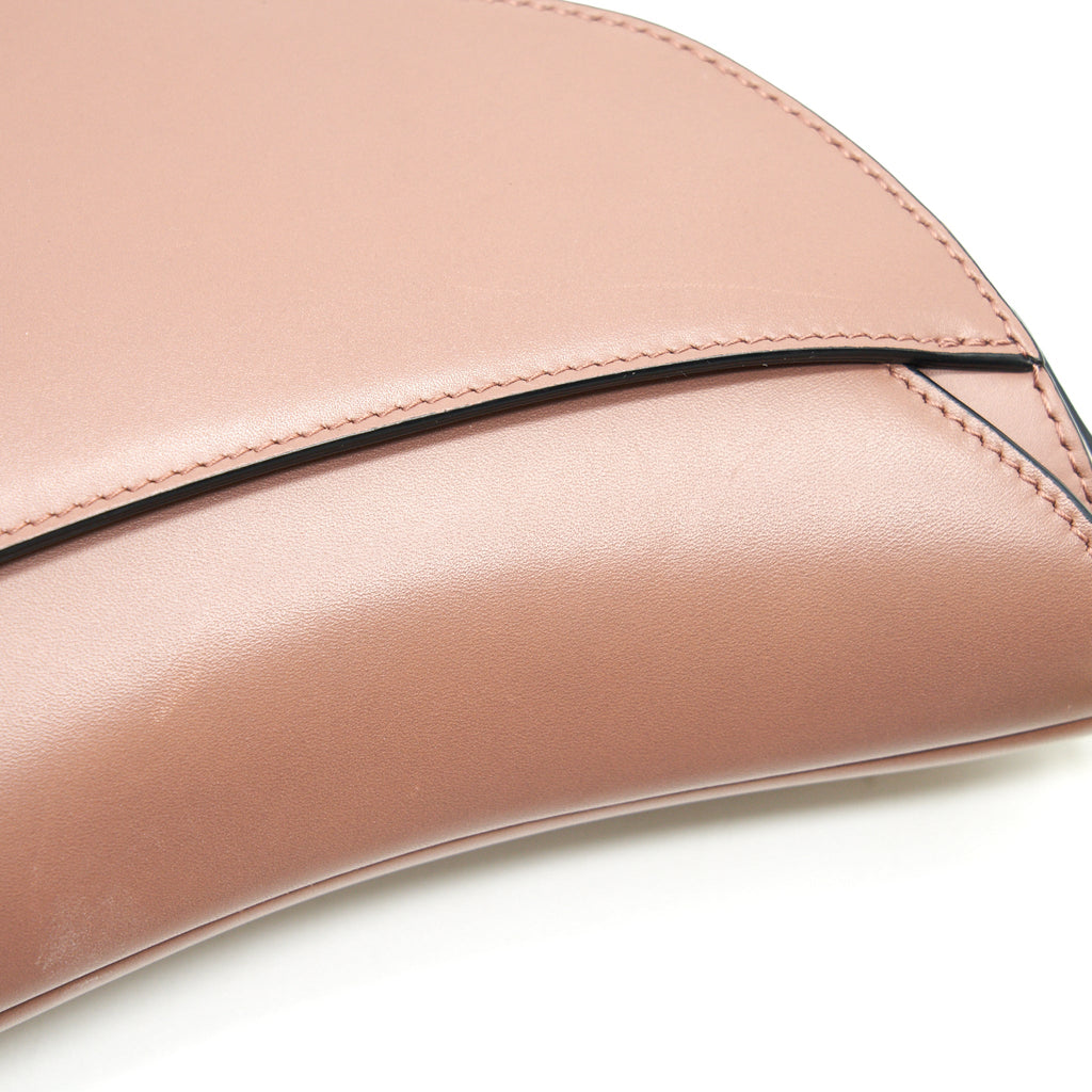 DIOR SMALL SADDLE BAG ROSE TAUPE GHW