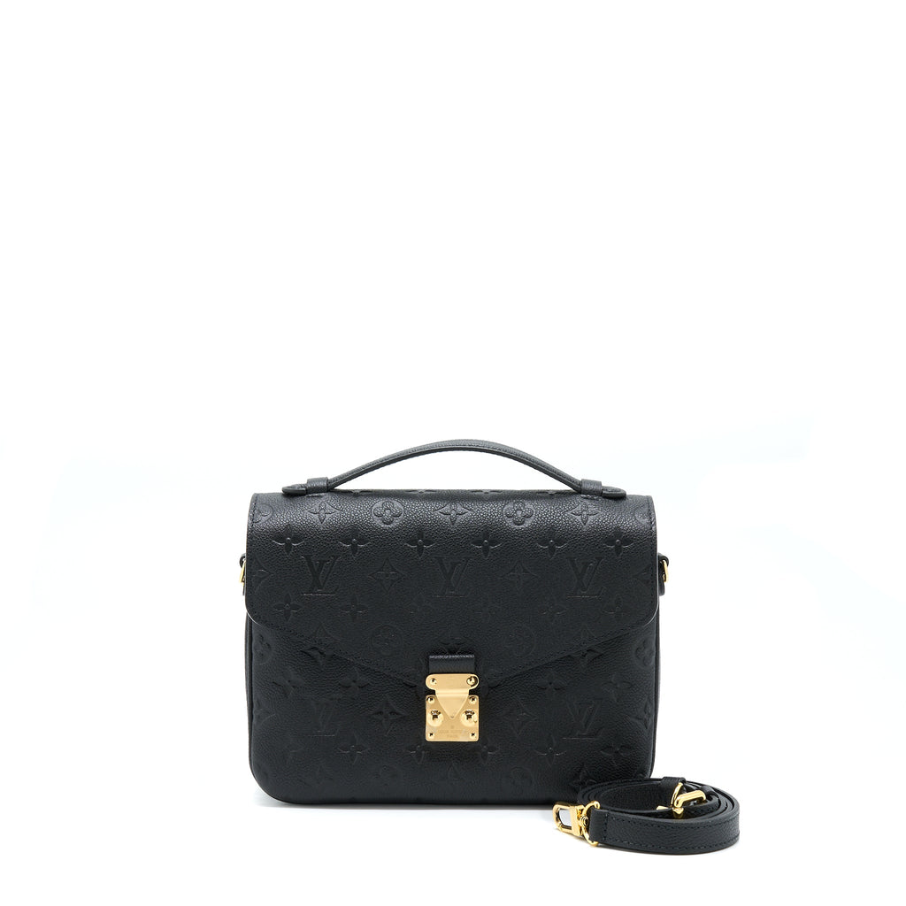 LOUIS VUITTON POCHETTE MÉTIS MONOGRAM EMPREINTE BLACK GHW