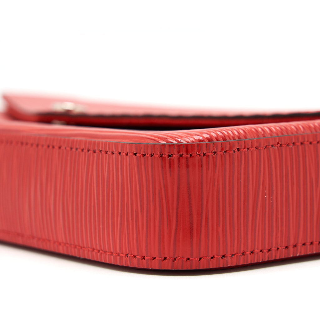 LOUIS VUITTON FELICIE POCHETTE RED SHW