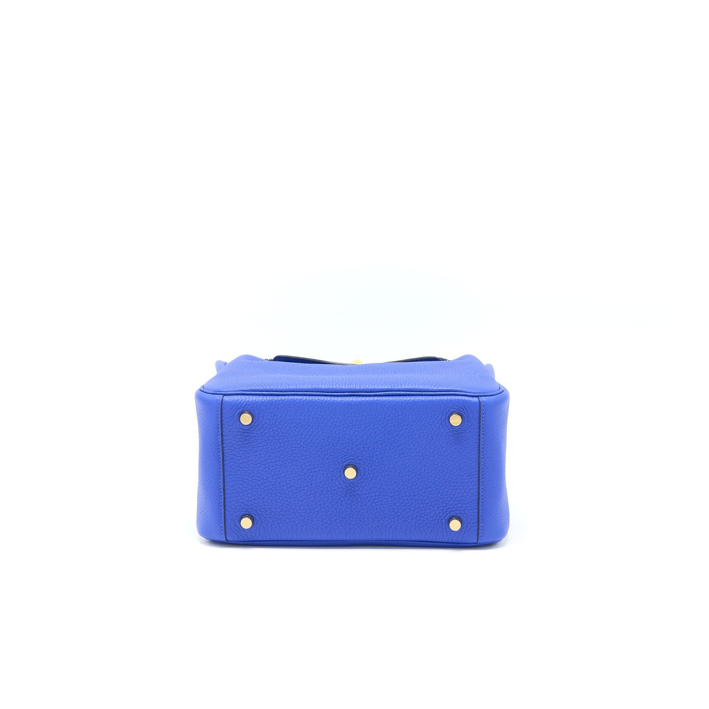 HERMES LINDY 26 CLEMENCE BLUE ROYAL GHW