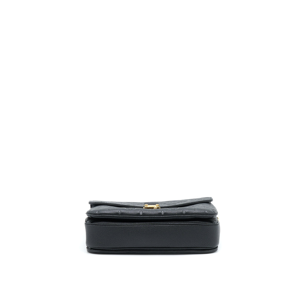 LOUIS VUITTON POCHETTE MÉTIS MONOGRAM EMPREINTE BLACK GHW