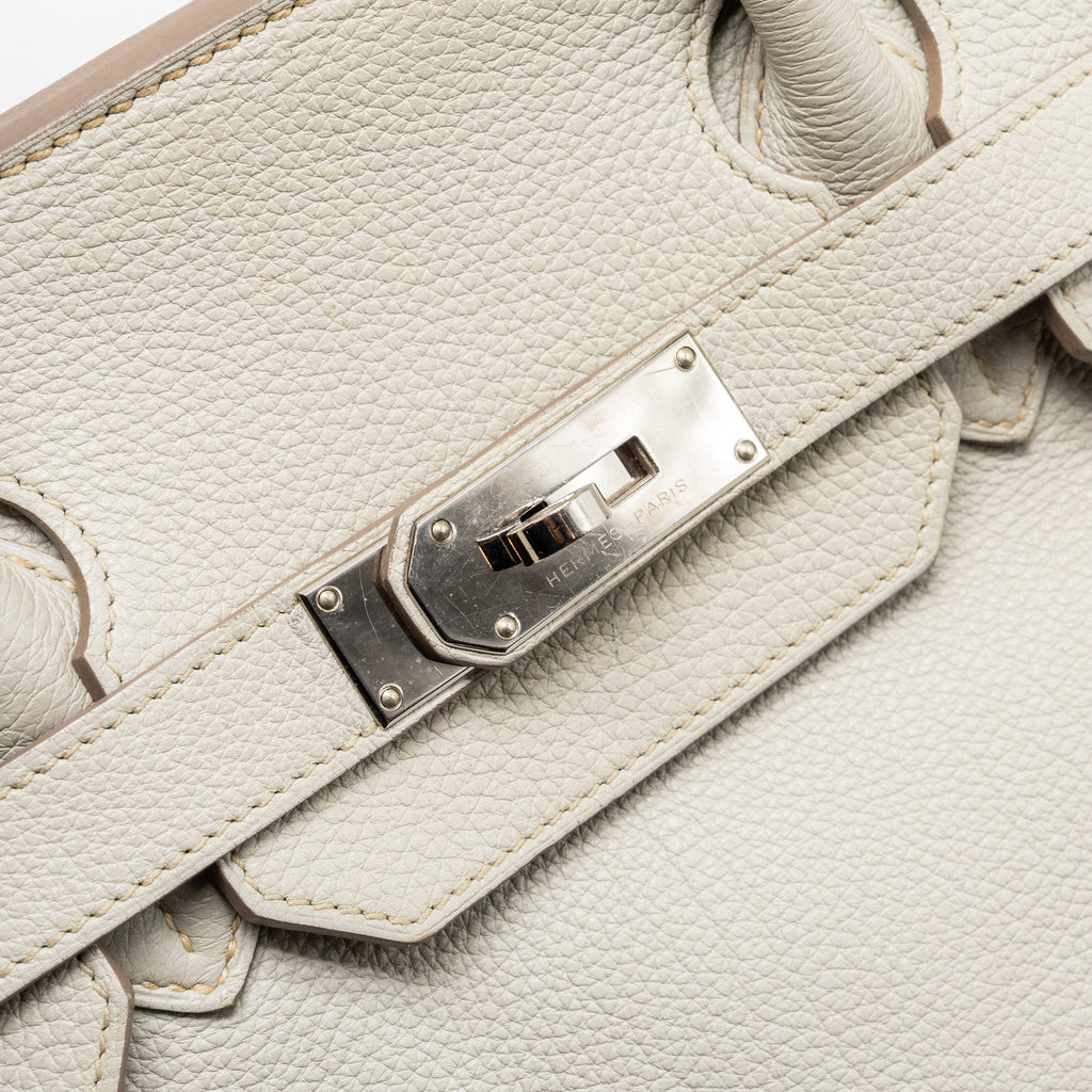 HERMES SHOULDER BIRKIN CLEMENCE GRIS PERLE SHW