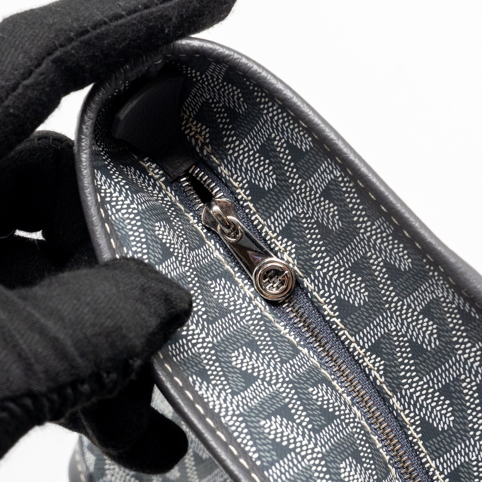 GOYARD ARTOIS TOTE BAG GOYARDLINE CANVAS / CALFSKIN GREY SHW