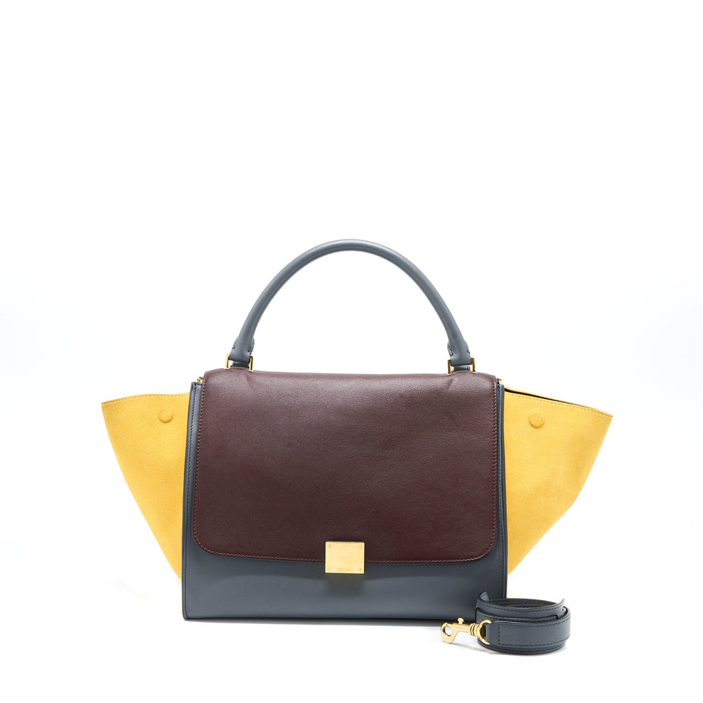 CELINE TRAPEZE BAG MULTICOLOURED GHW