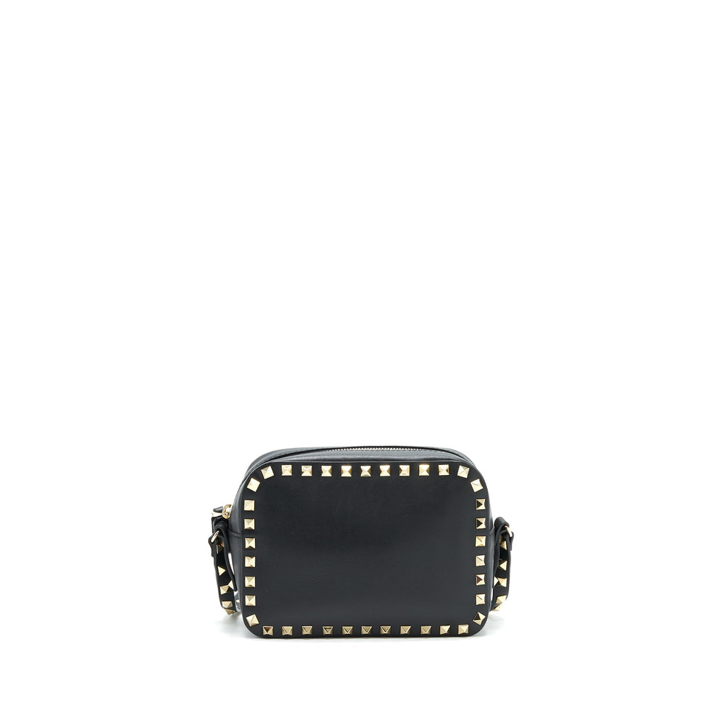 VALENTINO ROCKSTUD CROSSBODY CAMERA BAG BLACK
