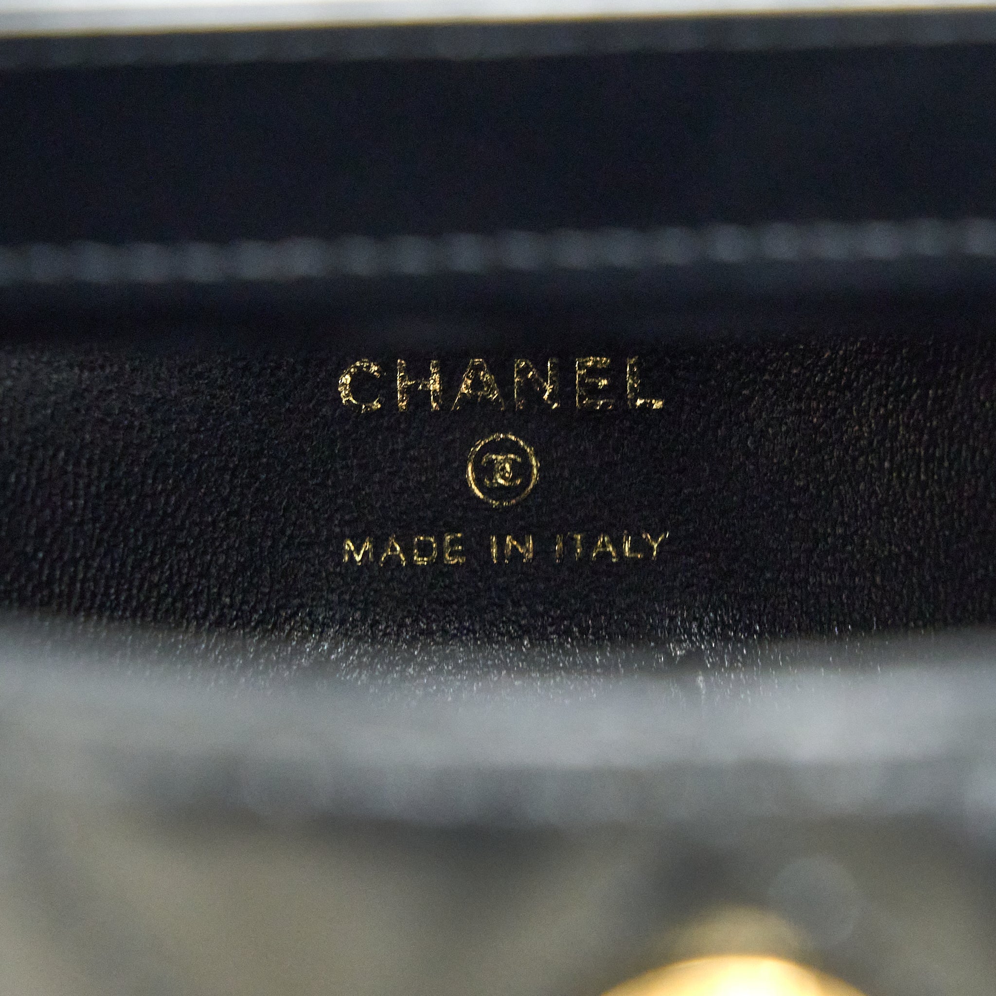 CHANEL 23C FLAP BUCKET BAG LAMBSKIN BLACK GHW (MICROCHIP)