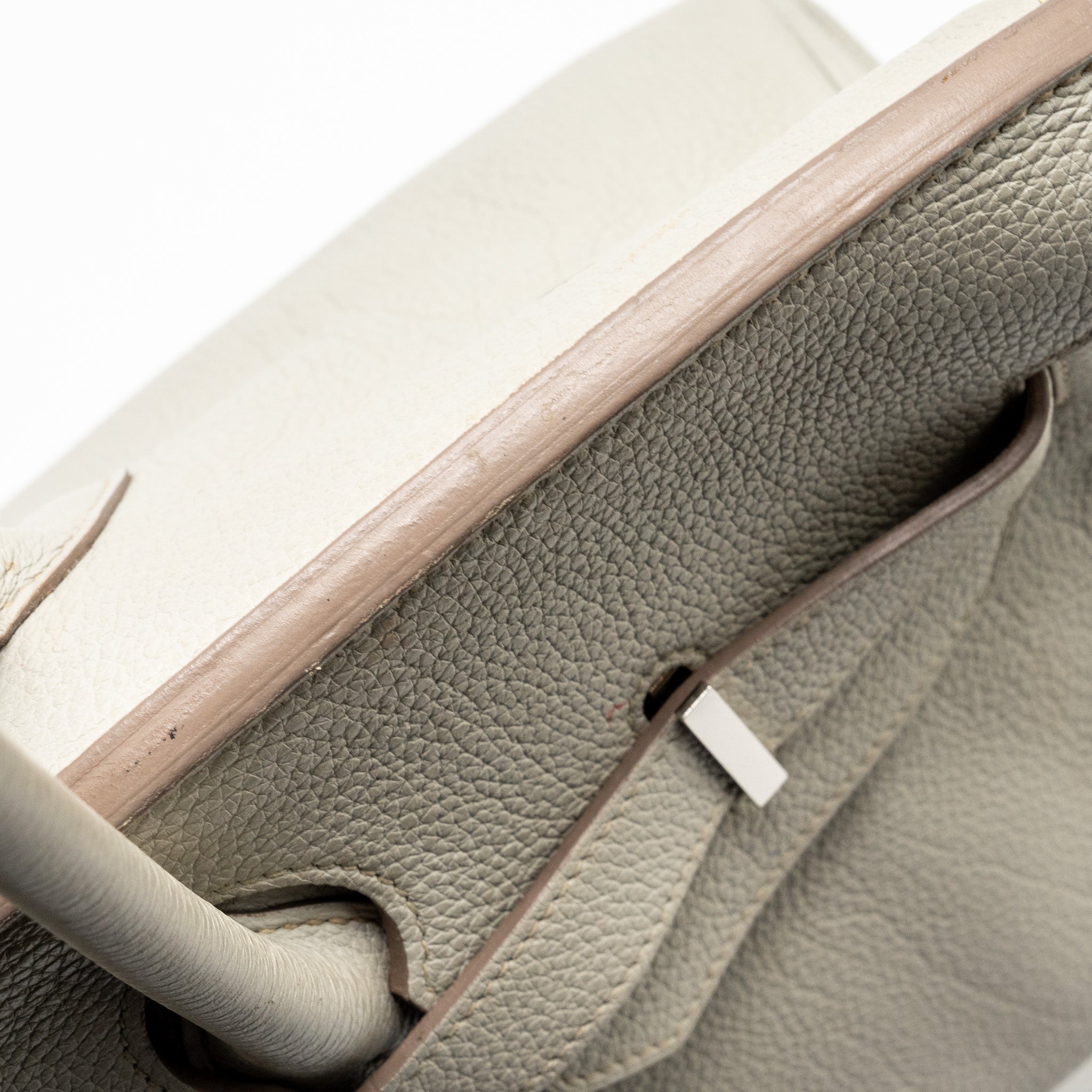 HERMES SHOULDER BIRKIN CLEMENCE GRIS PERLE SHW